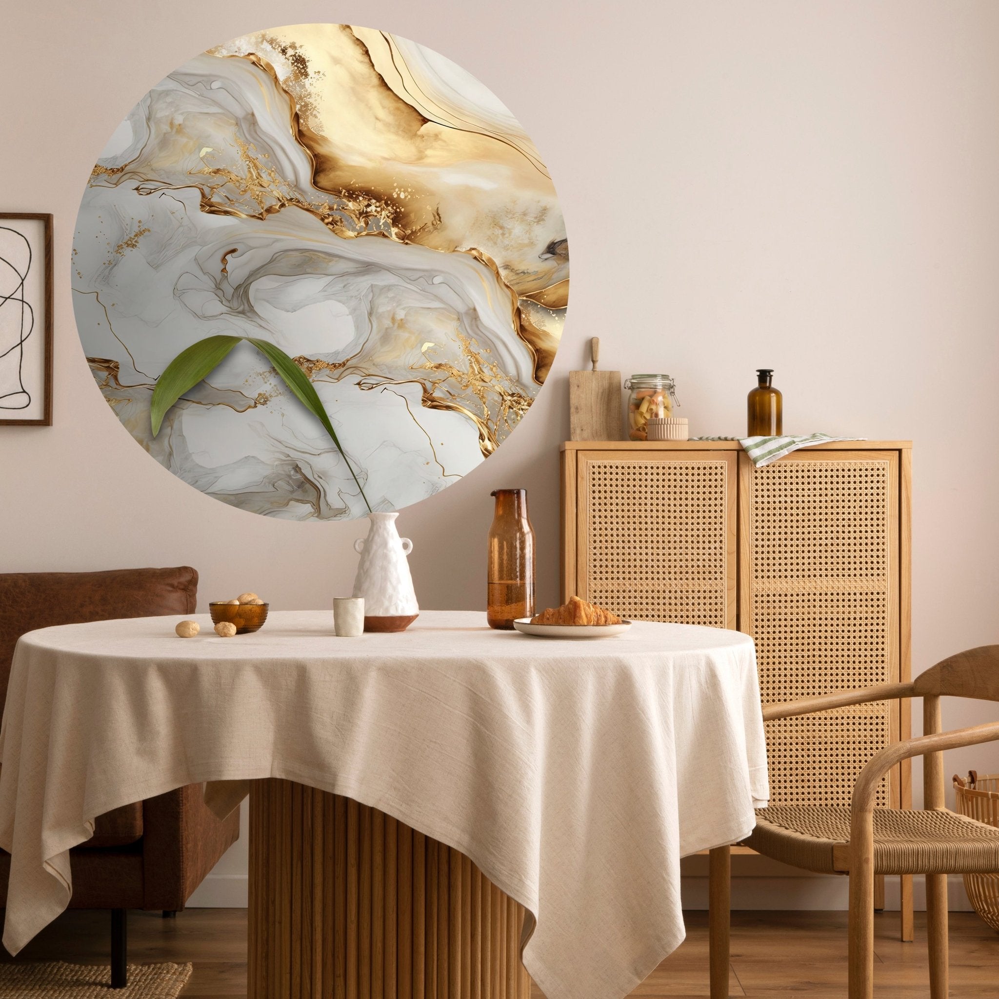 Runde Fototapete abstrakte Marmor Optik M0051 - Bild 2 Runde Fototapete abstrakte Marmor Optik M0051 - Bild 2