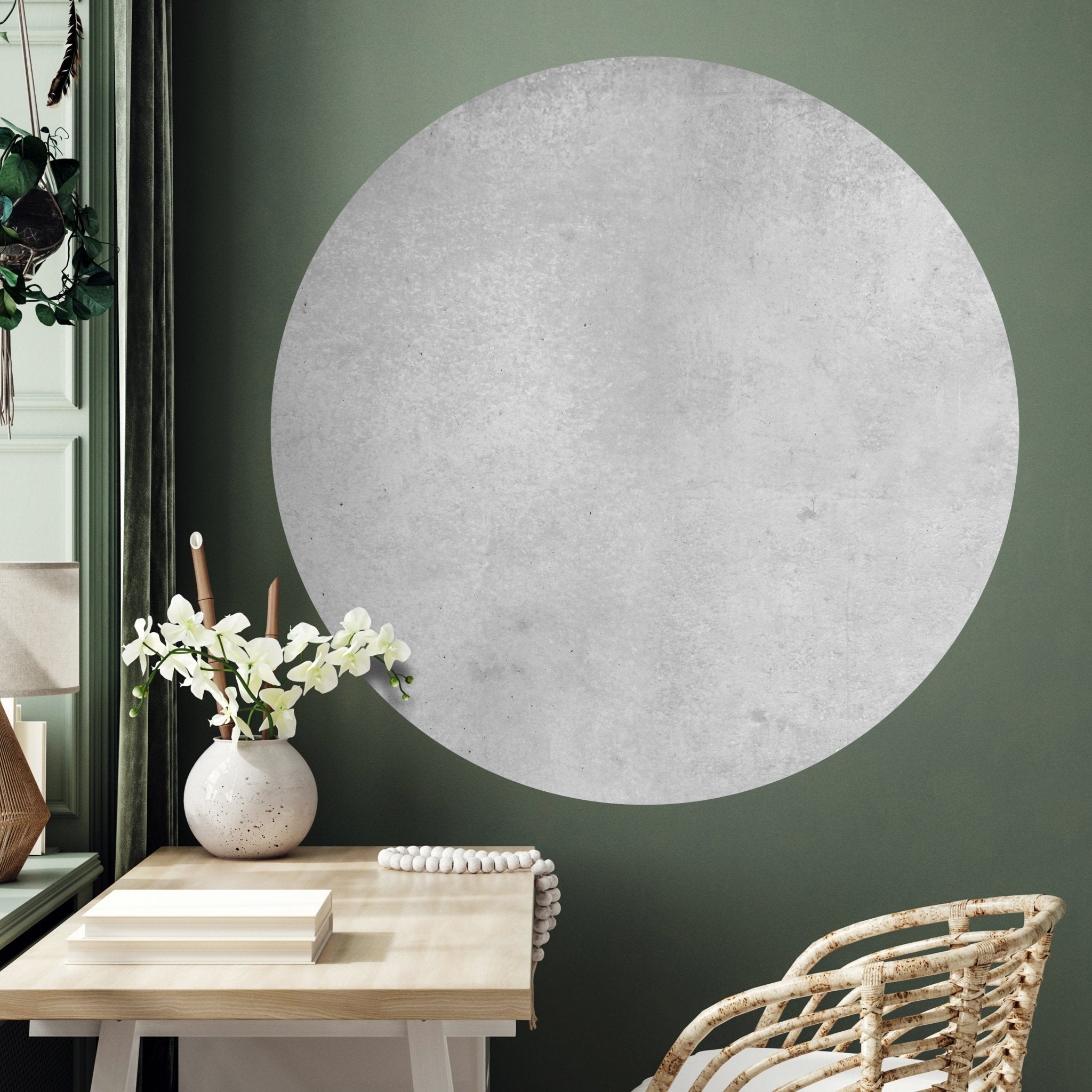 Runde Fototapete Vintage Beton-mauer Grau M0056 - Bild 3 Runde Fototapete Vintage Beton-mauer Grau M0056 - Bild 3