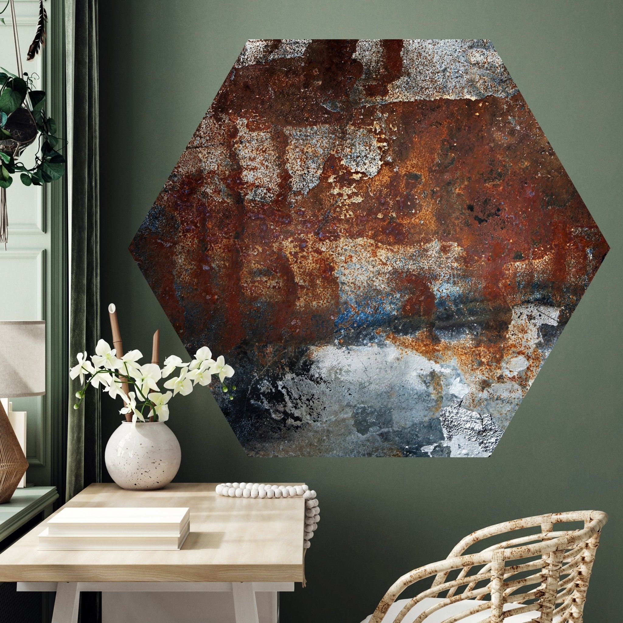 Hexagon-Fototapete Metall rostig M0057 - Bild 3 Hexagon-Fototapete Metall rostig M0057 - Bild 3