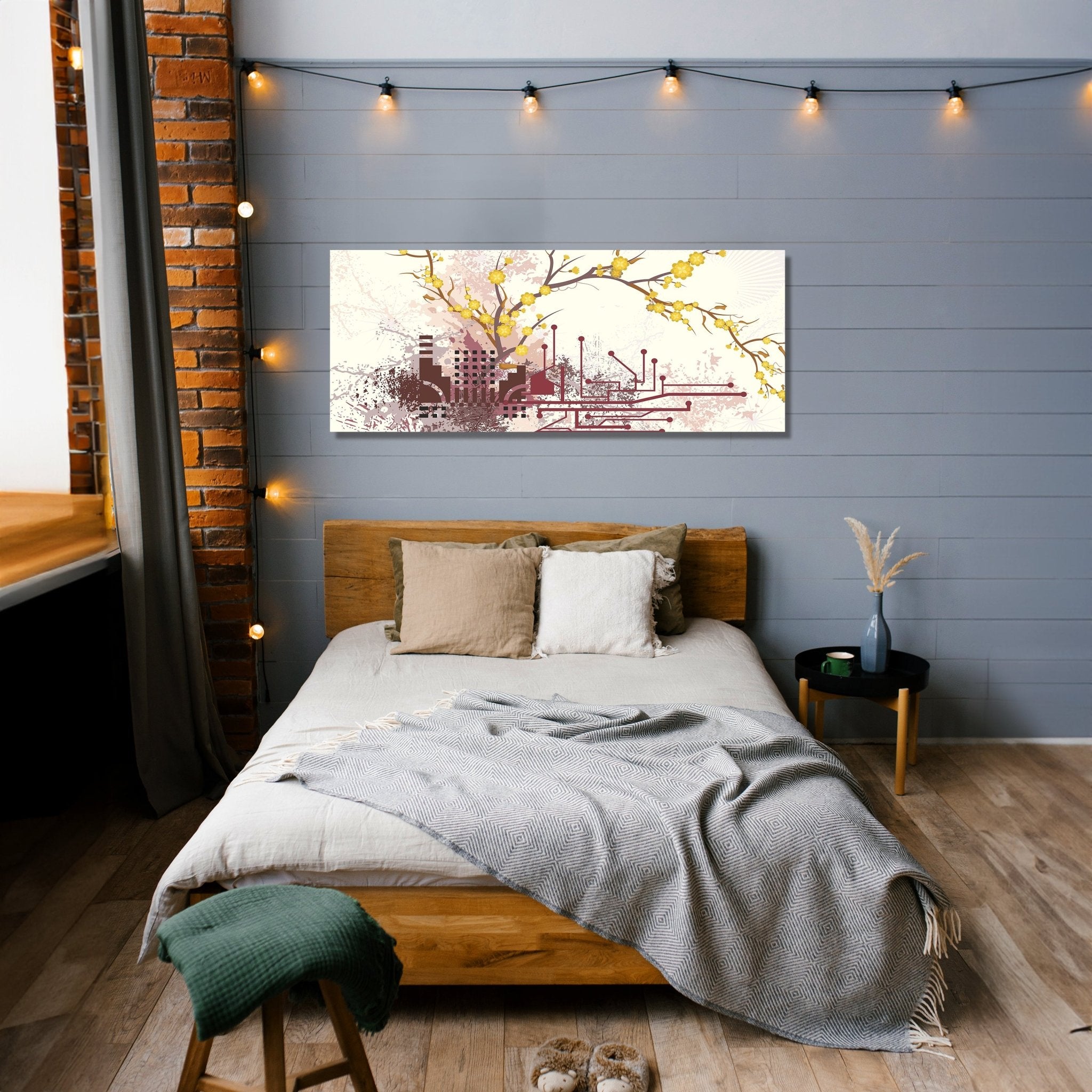 Leinwandbild Haruka Retro Blüten M0057 kaufen - Bild 2 Leinwandbild Haruka Retro Blüten M0057 kaufen - Bild 2