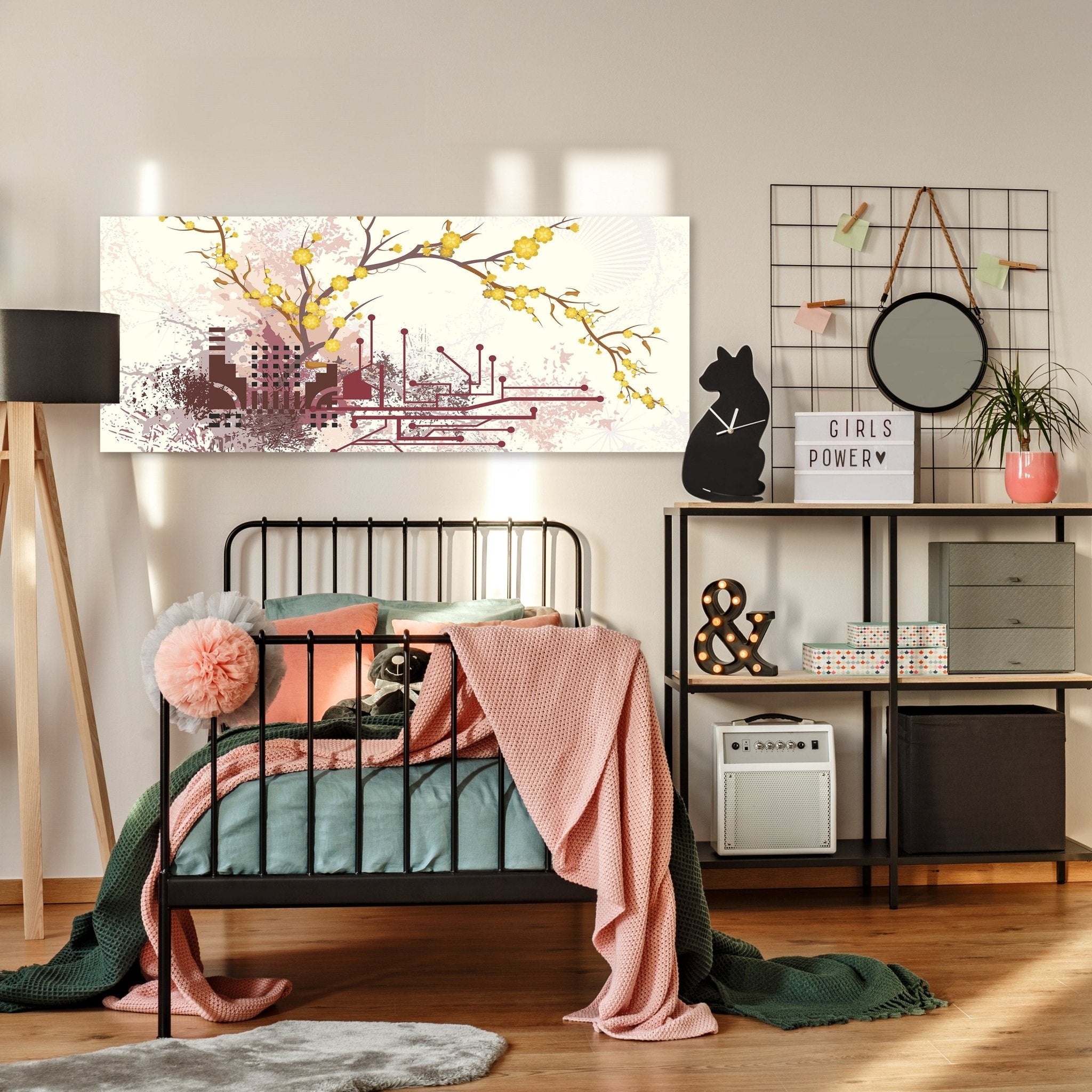 Leinwandbild Haruka Retro Blüten M0057 kaufen - Bild 3 Leinwandbild Haruka Retro Blüten M0057 kaufen - Bild 3