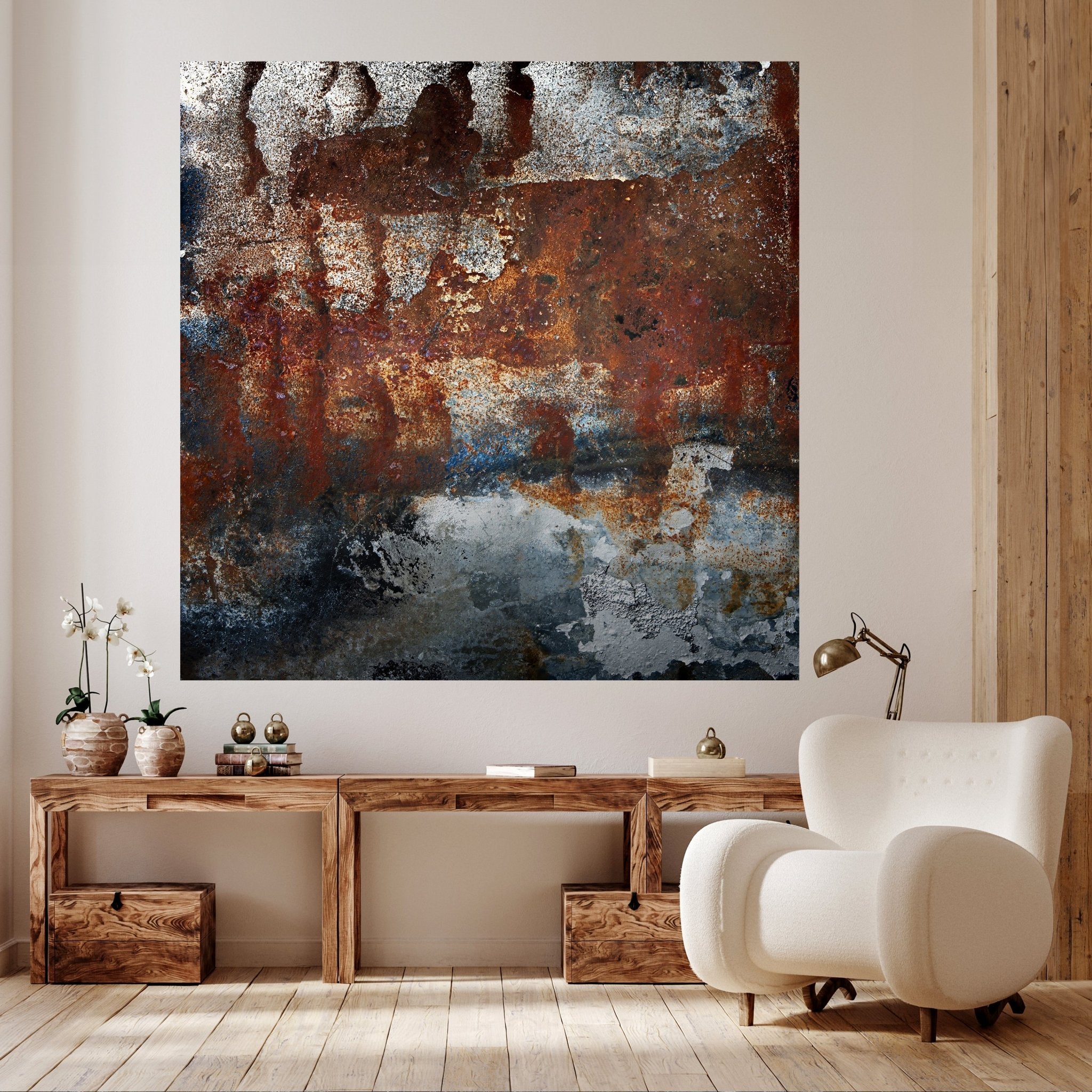 Quadratische Fototapete Metall rostig M0057 - Bild 2 Quadratische Fototapete Metall rostig M0057 - Bild 2