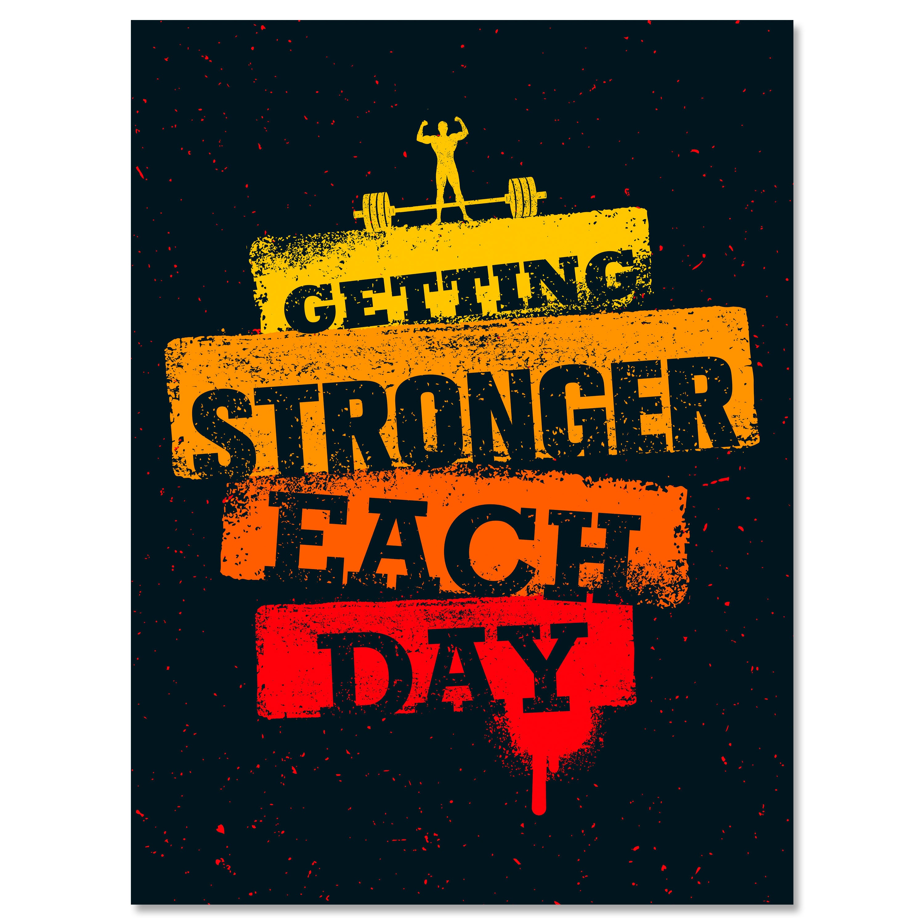 Leinwandbild Motivation, Hochformat, get stronger M0061 kaufen - Bild 1 Leinwandbild Motivation, Hochformat, get stronger M0061 kaufen - Bild 1