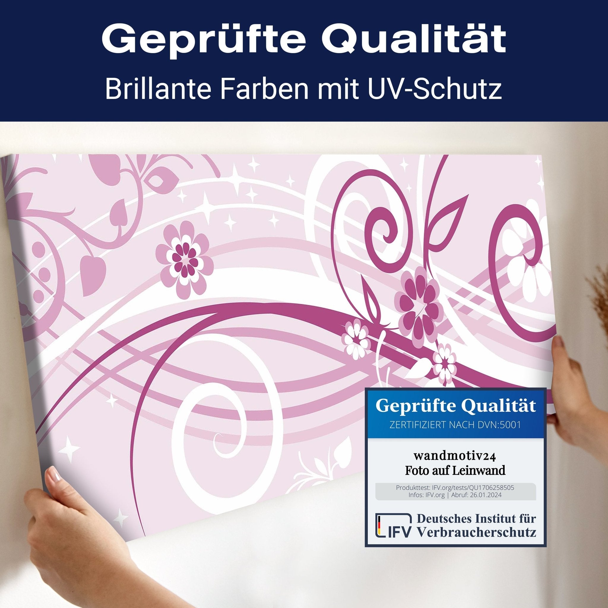 Leinwandbild Annabelle Floral Blüten M0063 kaufen - Bild 4 Leinwandbild Annabelle Floral Blüten M0063 kaufen - Bild 4