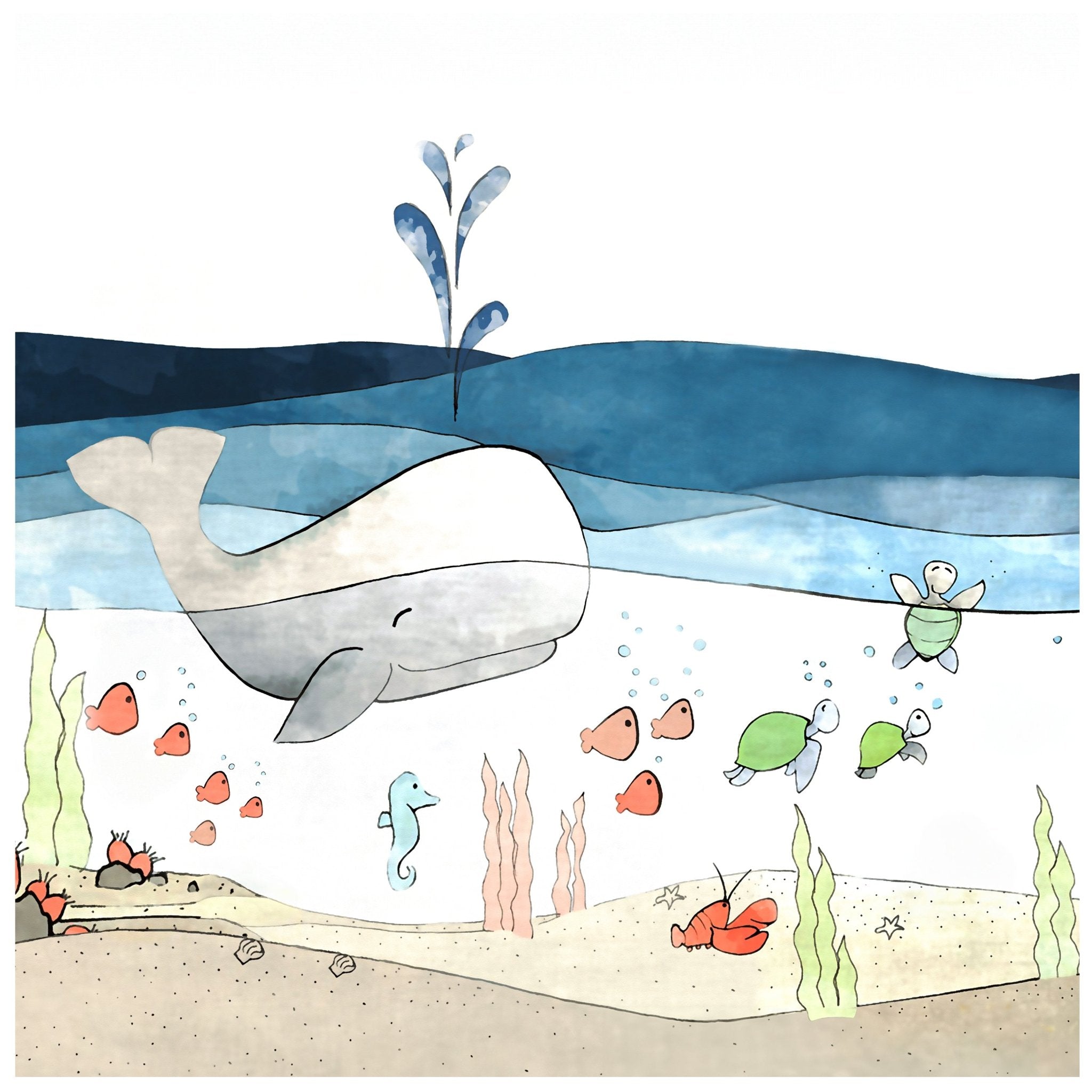 Quadratische Fototapete Wal Schildkröte Meer M0063 - Bild 11 Quadratische Fototapete Wal Schildkröte Meer M0063 - Bild 11