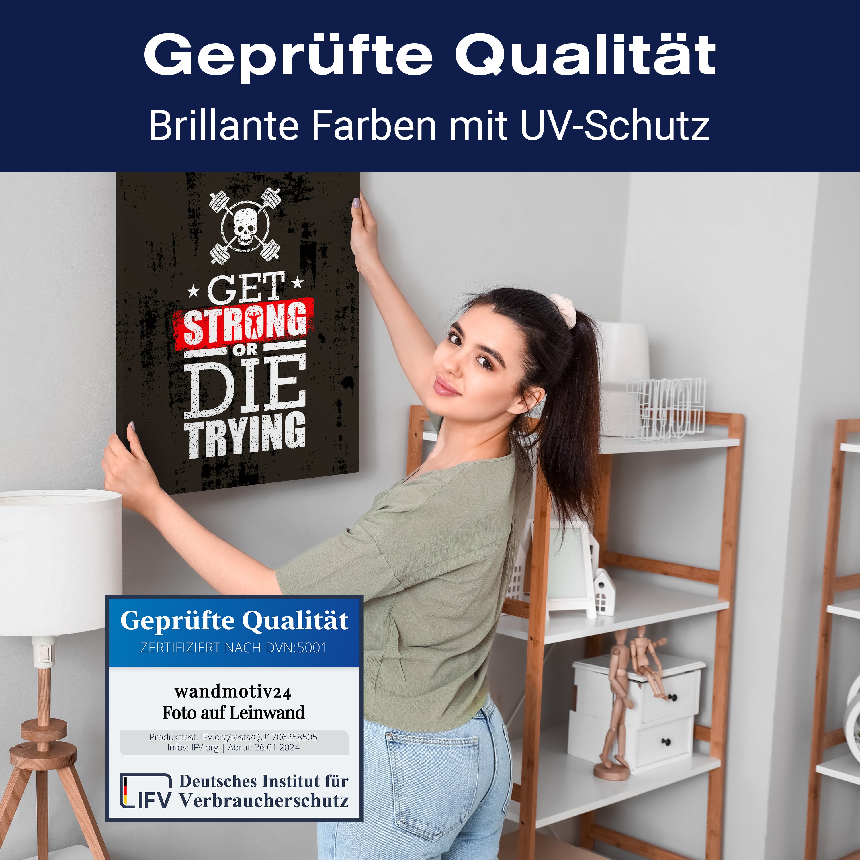 Leinwandbild Motivation, Hochformat, die trying M0064 kaufen - Bild 4 Leinwandbild Motivation, Hochformat, die trying M0064 kaufen - Bild 4