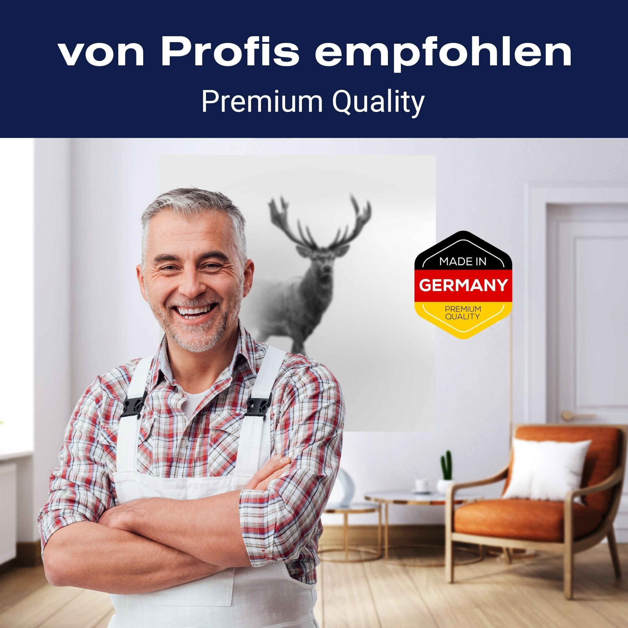 Quadratische Fototapete Hirsch im Nebel M0064 - Bild 5 Quadratische Fototapete Hirsch im Nebel M0064 - Bild 5