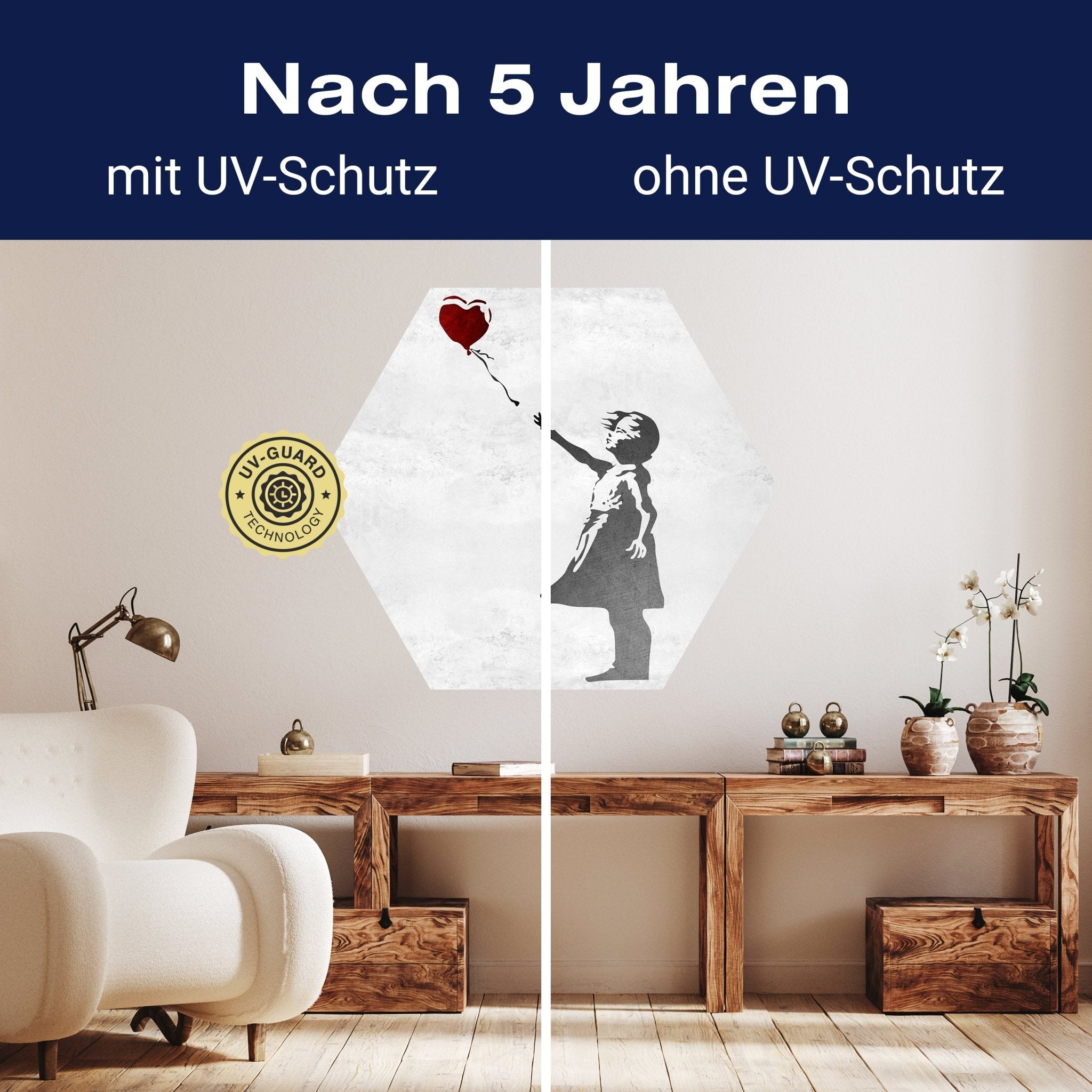 Hexagon-Fototapete Banksy Street Art M0065 - Bild 9 Hexagon-Fototapete Banksy Street Art M0065 - Bild 9