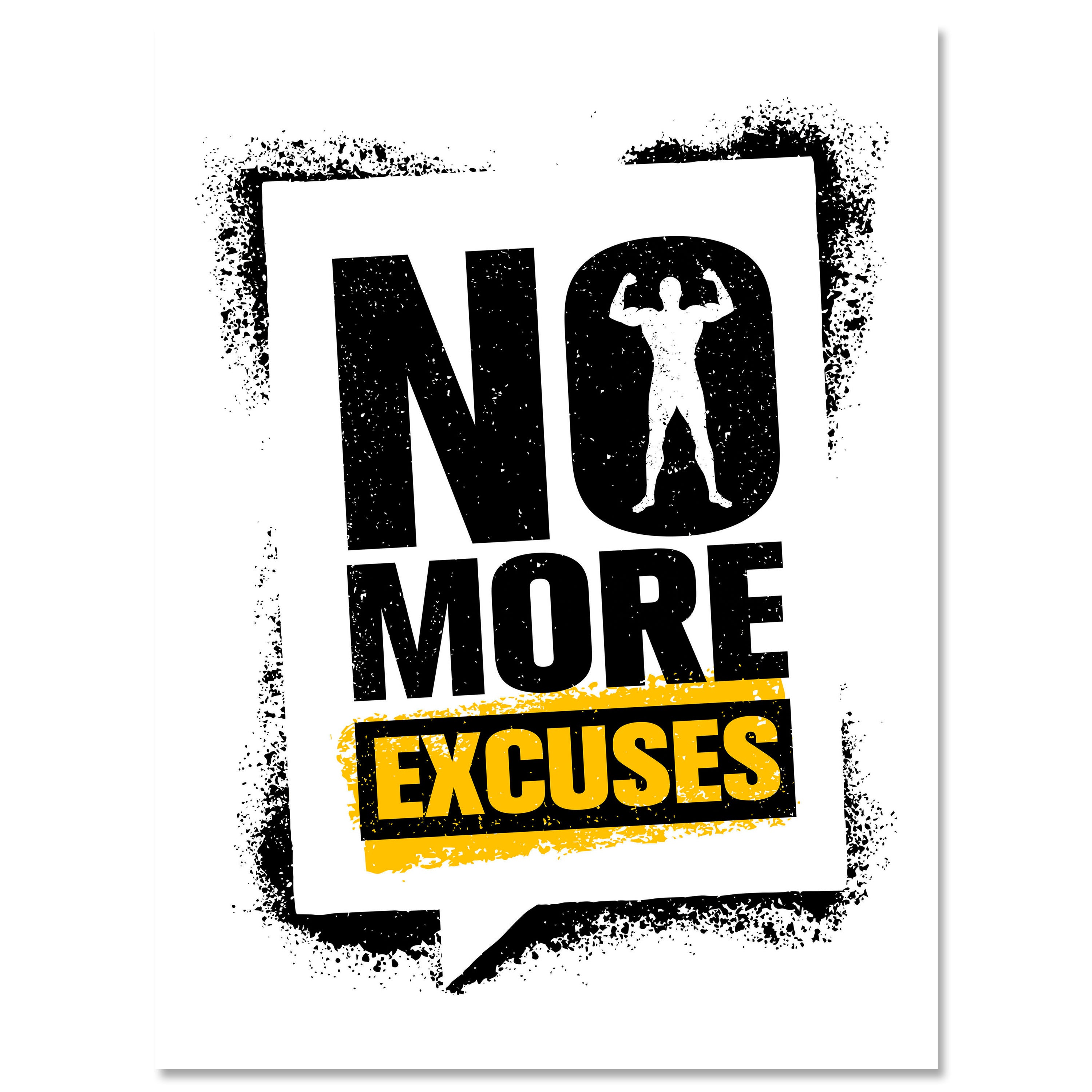Leinwandbild Motivation, Hochformat, no more excuses M0065 kaufen - Bild 1 Leinwandbild Motivation, Hochformat, no more excuses M0065 kaufen - Bild 1