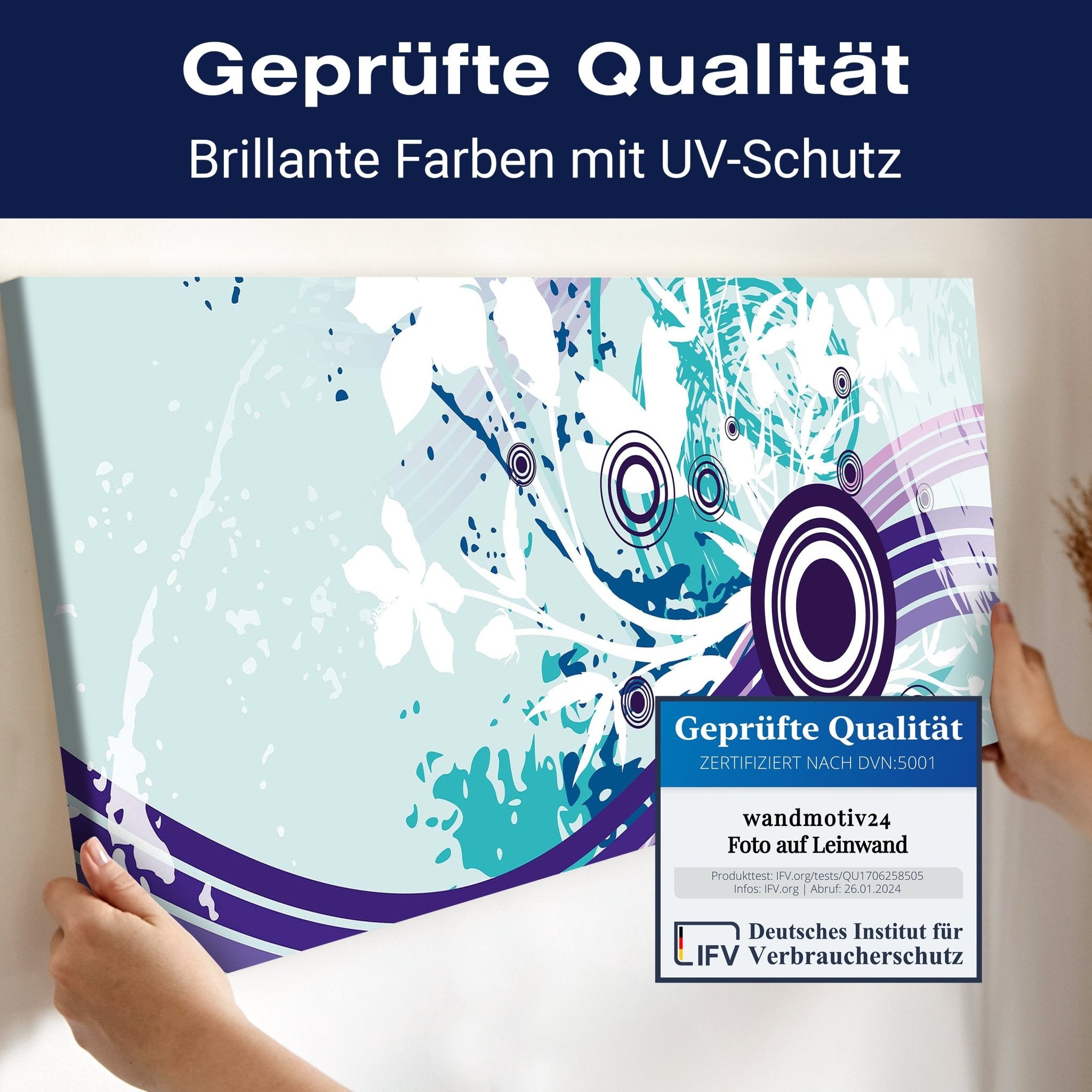 Leinwandbild Mandy Floral Blüten M0067 kaufen - Bild 4 Leinwandbild Mandy Floral Blüten M0067 kaufen - Bild 4