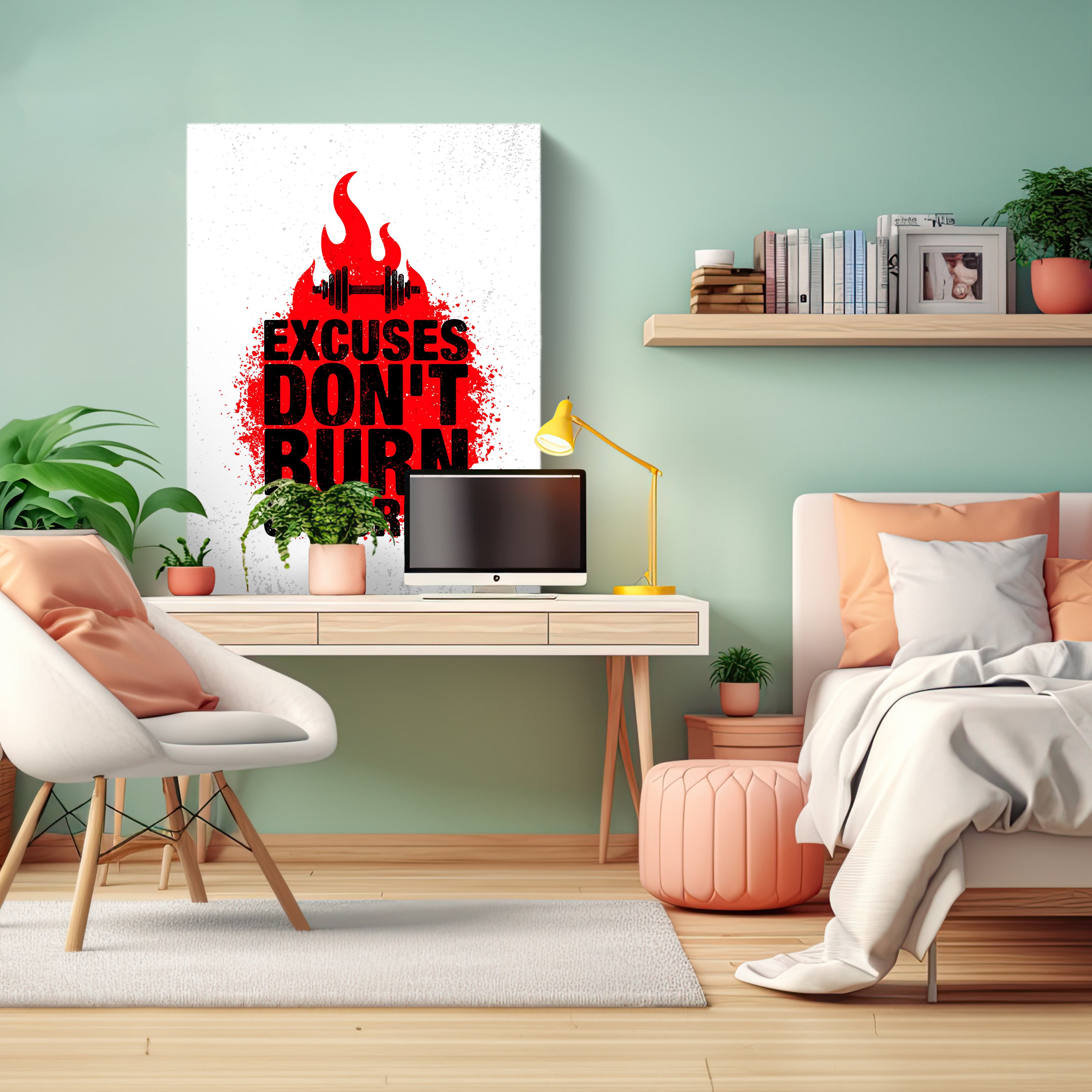 Leinwandbild Motivation, Hochformat, burn calories M0068 kaufen - Bild 3 Leinwandbild Motivation, Hochformat, burn calories M0068 kaufen - Bild 3