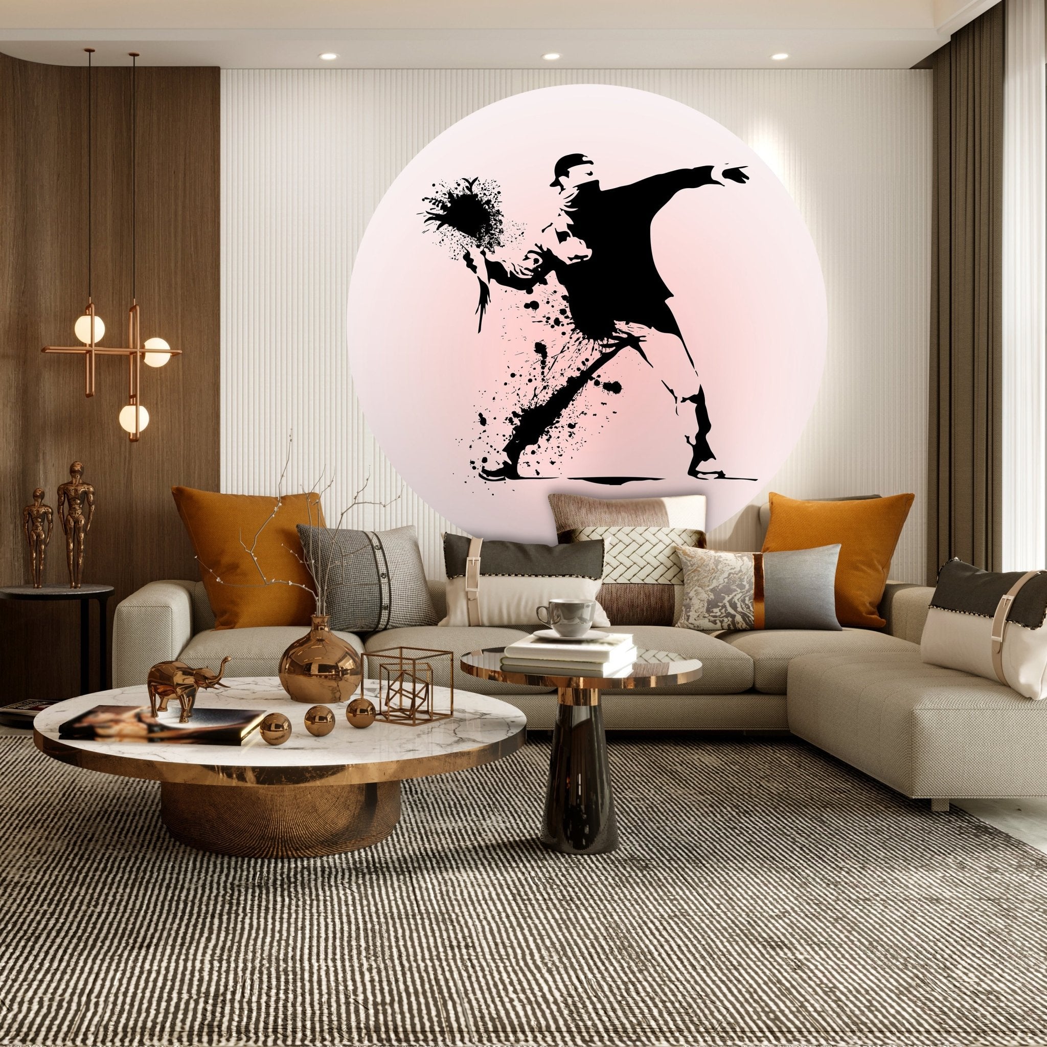 Runde Fototapete Banksy Street Art M0068 - Bild 3 Runde Fototapete Banksy Street Art M0068 - Bild 3