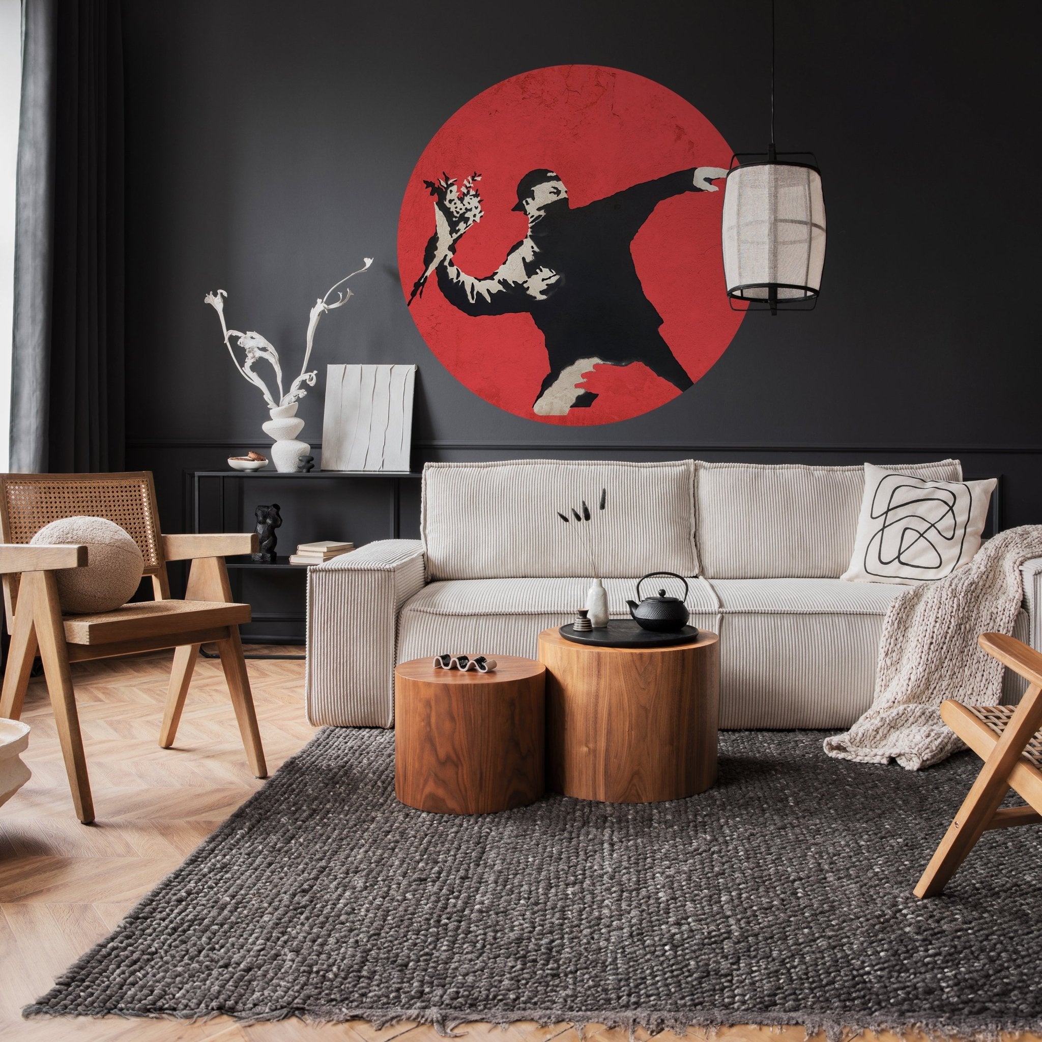 Runde Fototapete Banksy Street Art M0070 - Bild 2 Runde Fototapete Banksy Street Art M0070 - Bild 2