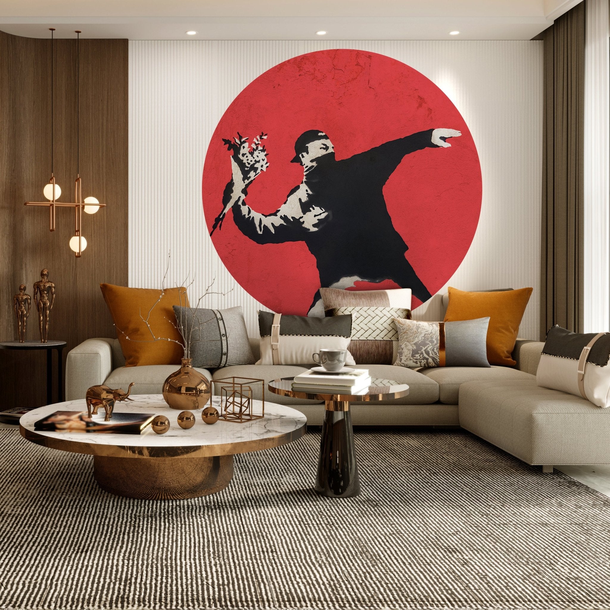 Runde Fototapete Banksy Street Art M0070 - Bild 3 Runde Fototapete Banksy Street Art M0070 - Bild 3