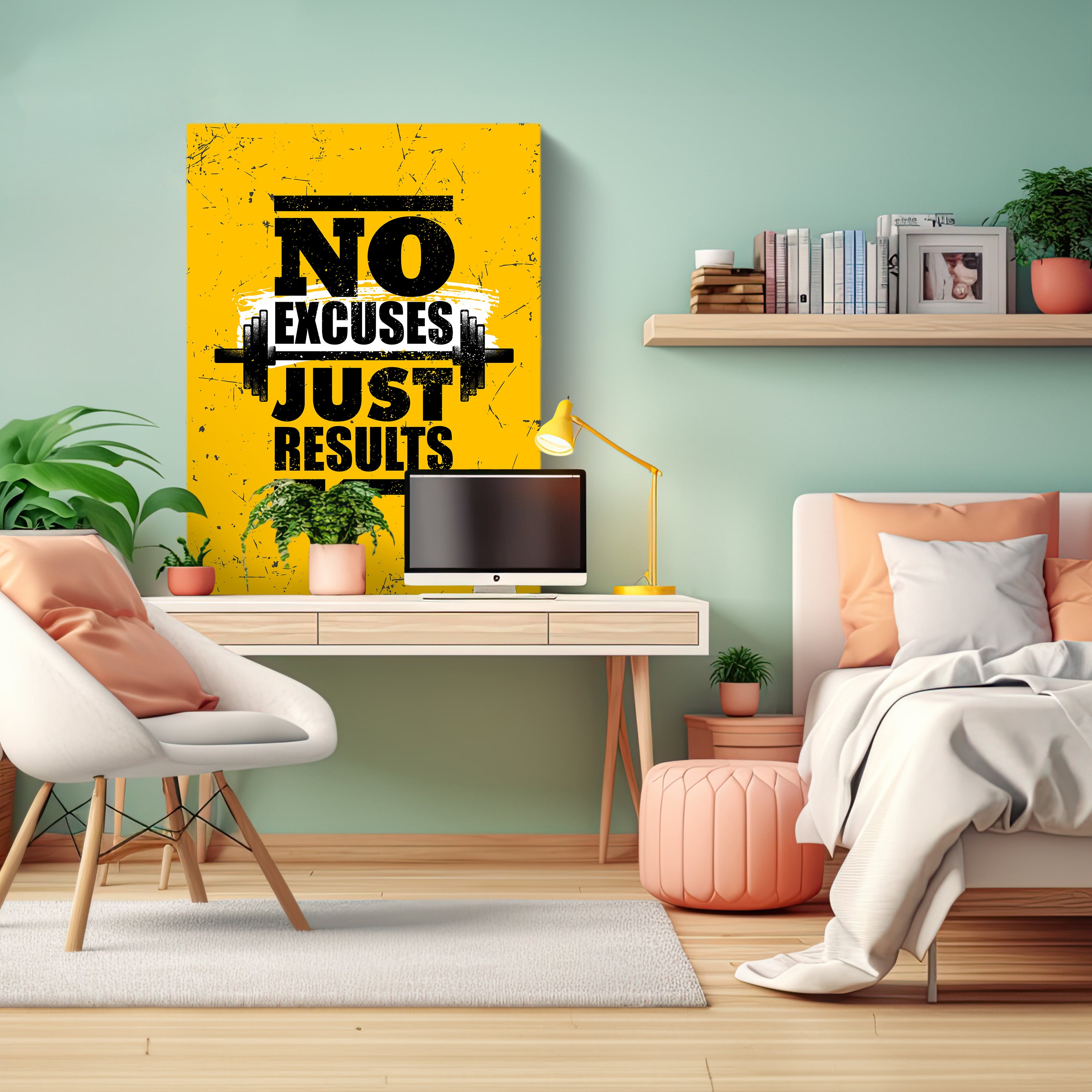 Leinwandbild Motivation, Hochformat, just results M0071 kaufen - Bild 3 Leinwandbild Motivation, Hochformat, just results M0071 kaufen - Bild 3