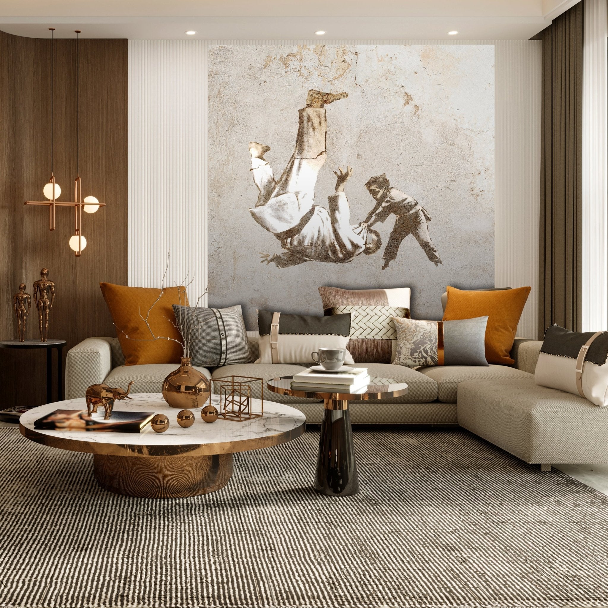 Quadratische Fototapete Banksy M0072 - Bild 3 Quadratische Fototapete Banksy M0072 - Bild 3