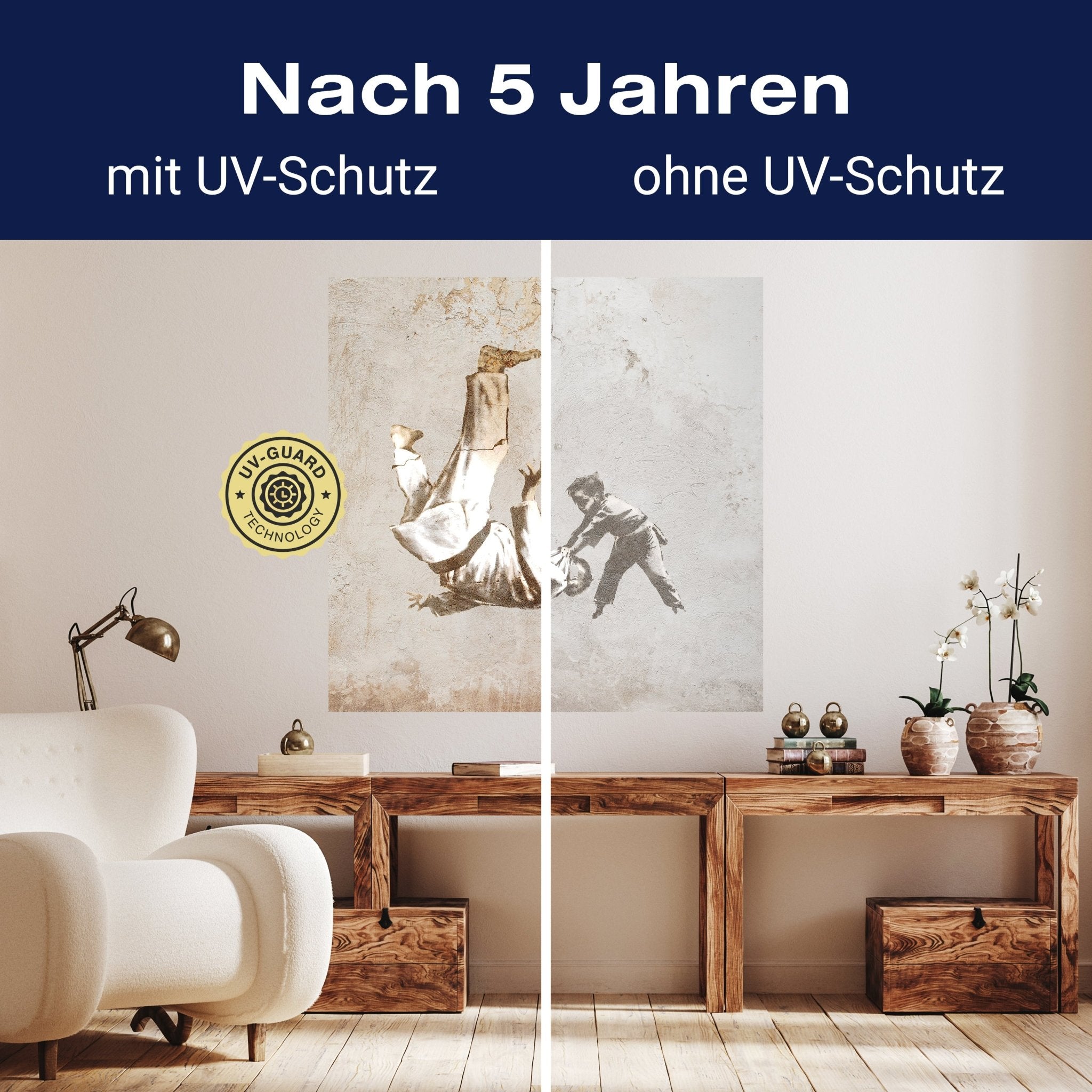 Quadratische Fototapete Banksy M0072 - Bild 9 Quadratische Fototapete Banksy M0072 - Bild 9