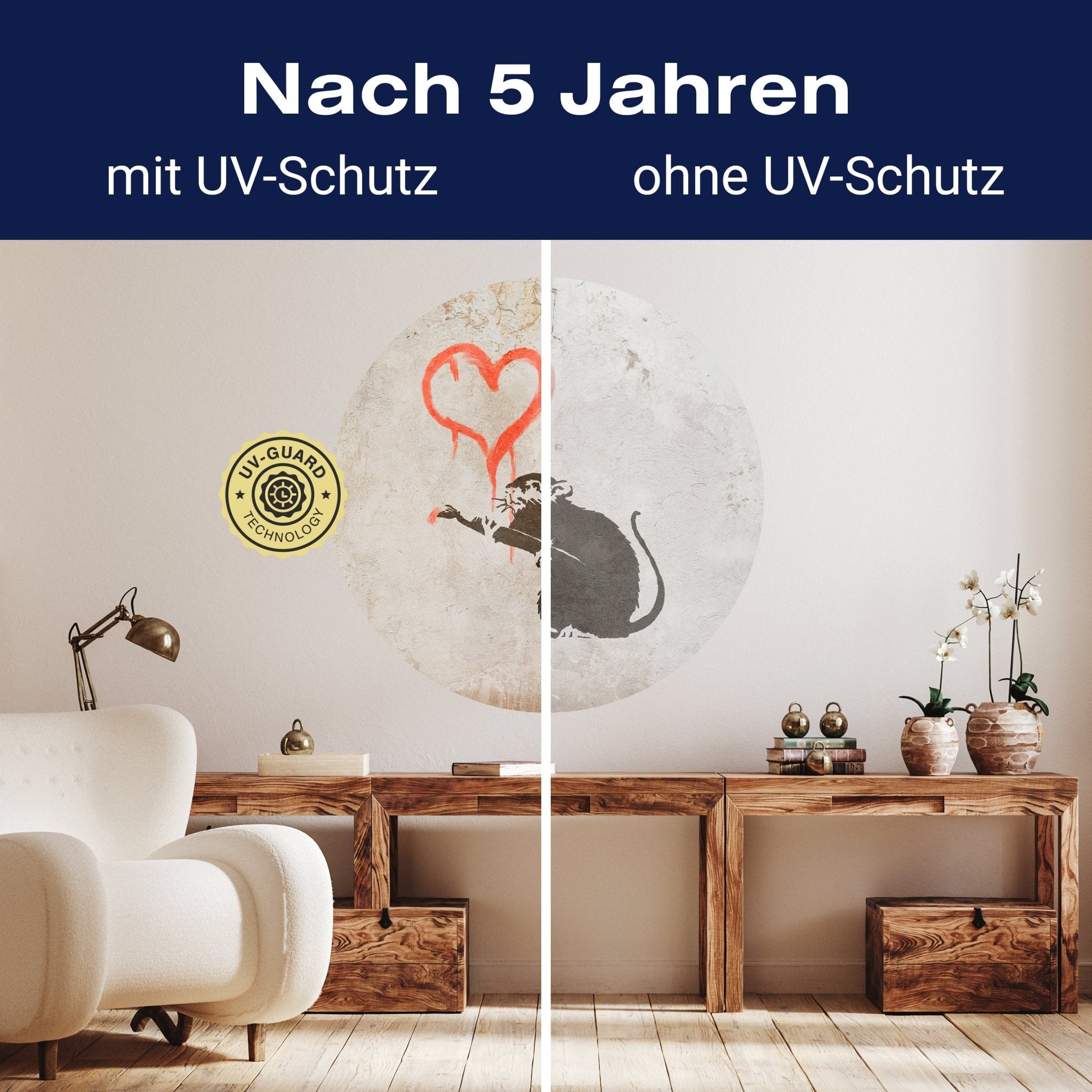 Runde Fototapete Banksy Street Art M0073 - Bild 9 Runde Fototapete Banksy Street Art M0073 - Bild 9