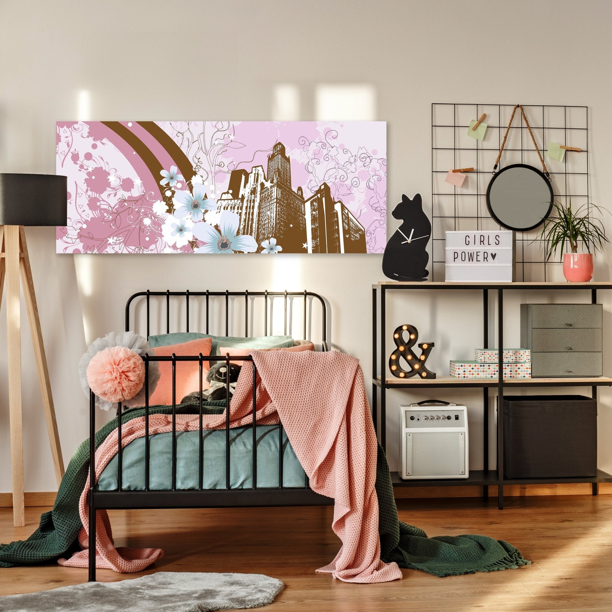 Leinwandbild Urban Flower Grunge M0075 kaufen - Bild 3 Leinwandbild Urban Flower Grunge M0075 kaufen - Bild 3