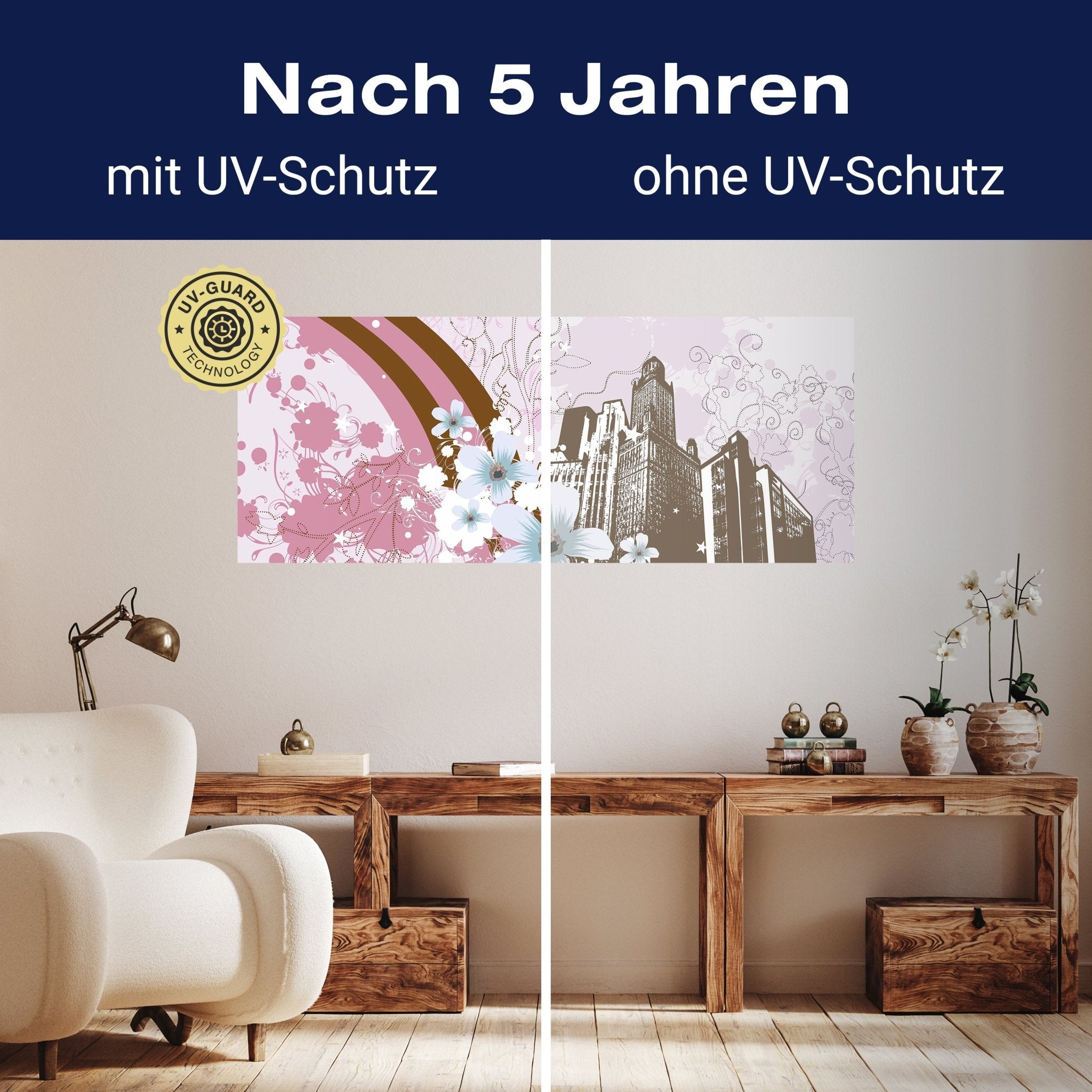 Leinwandbild Urban Flower Grunge M0075 kaufen - Bild 9 Leinwandbild Urban Flower Grunge M0075 kaufen - Bild 9