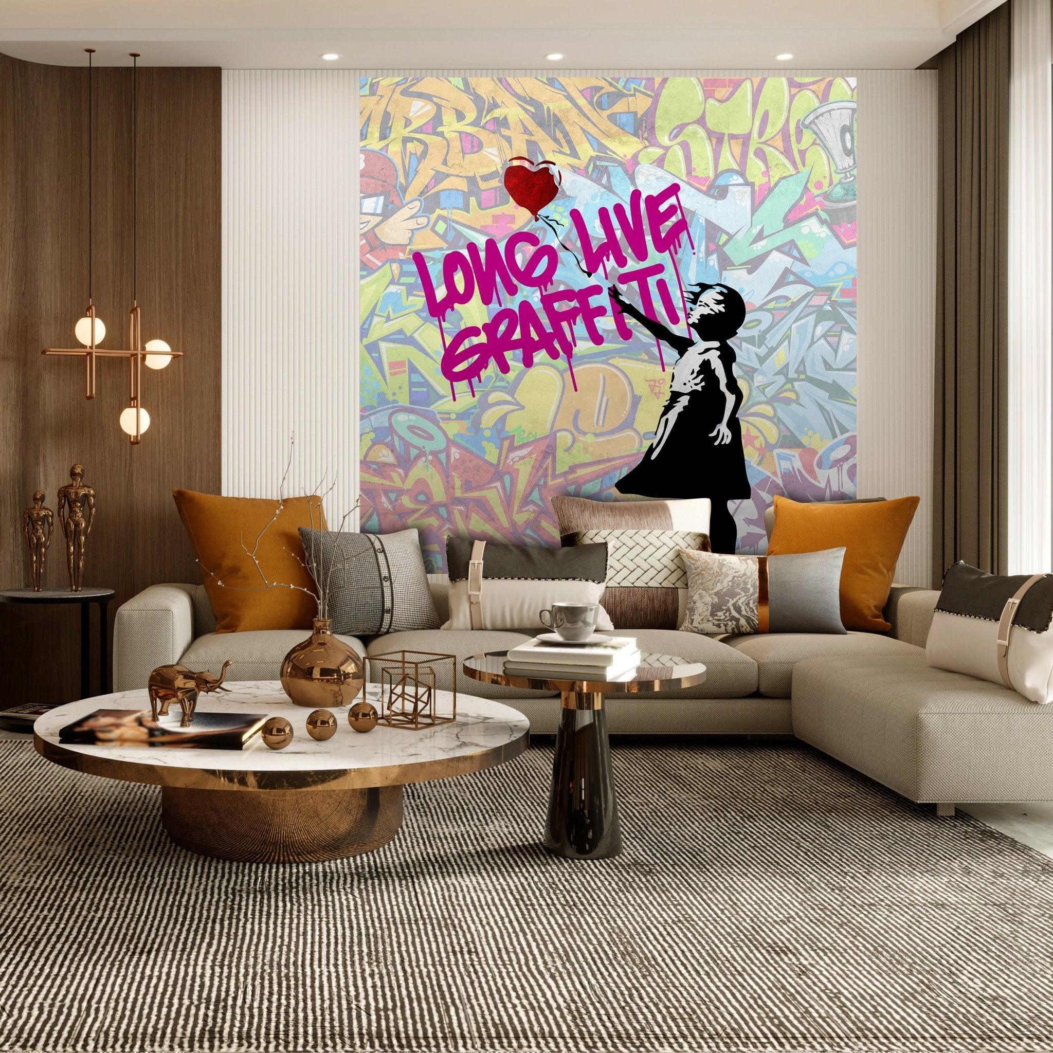 Quadratische Fototapete Banksy Street Art M0075 - Bild 3 Quadratische Fototapete Banksy Street Art M0075 - Bild 3