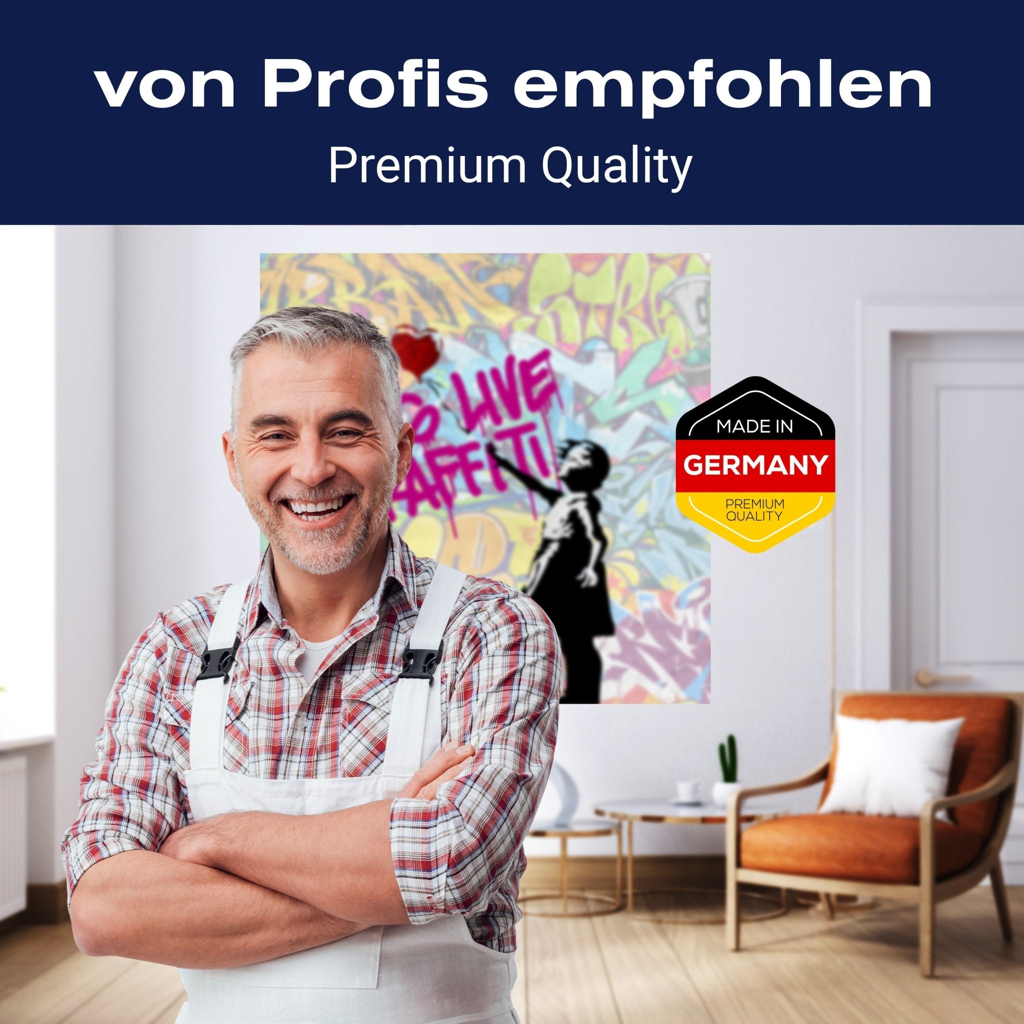 Quadratische Fototapete Banksy Street Art M0075 - Bild 5 Quadratische Fototapete Banksy Street Art M0075 - Bild 5