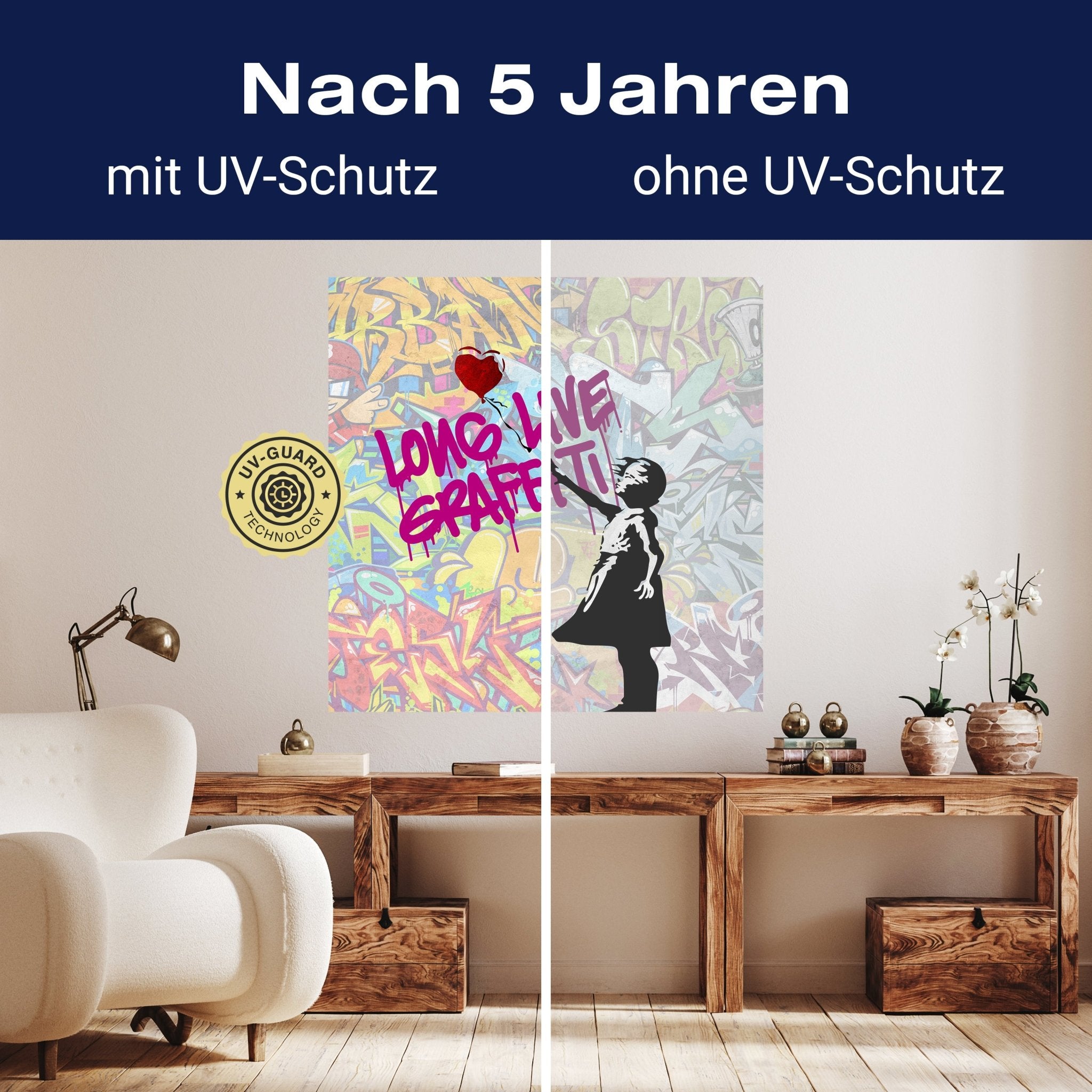 Quadratische Fototapete Banksy Street Art M0075 - Bild 9 Quadratische Fototapete Banksy Street Art M0075 - Bild 9