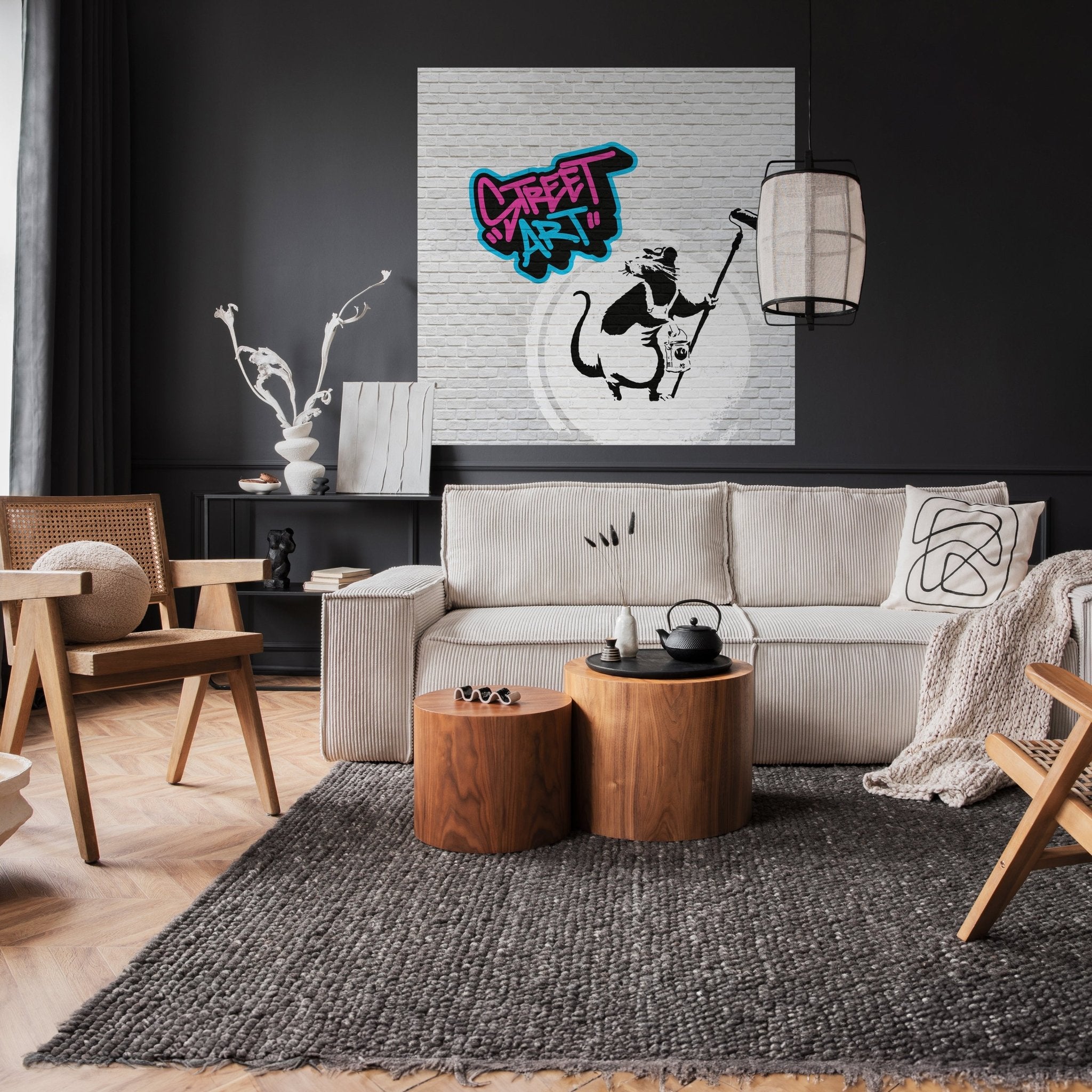 Quadratische Fototapete Banksy Street Art M0076 - Bild 2 Quadratische Fototapete Banksy Street Art M0076 - Bild 2