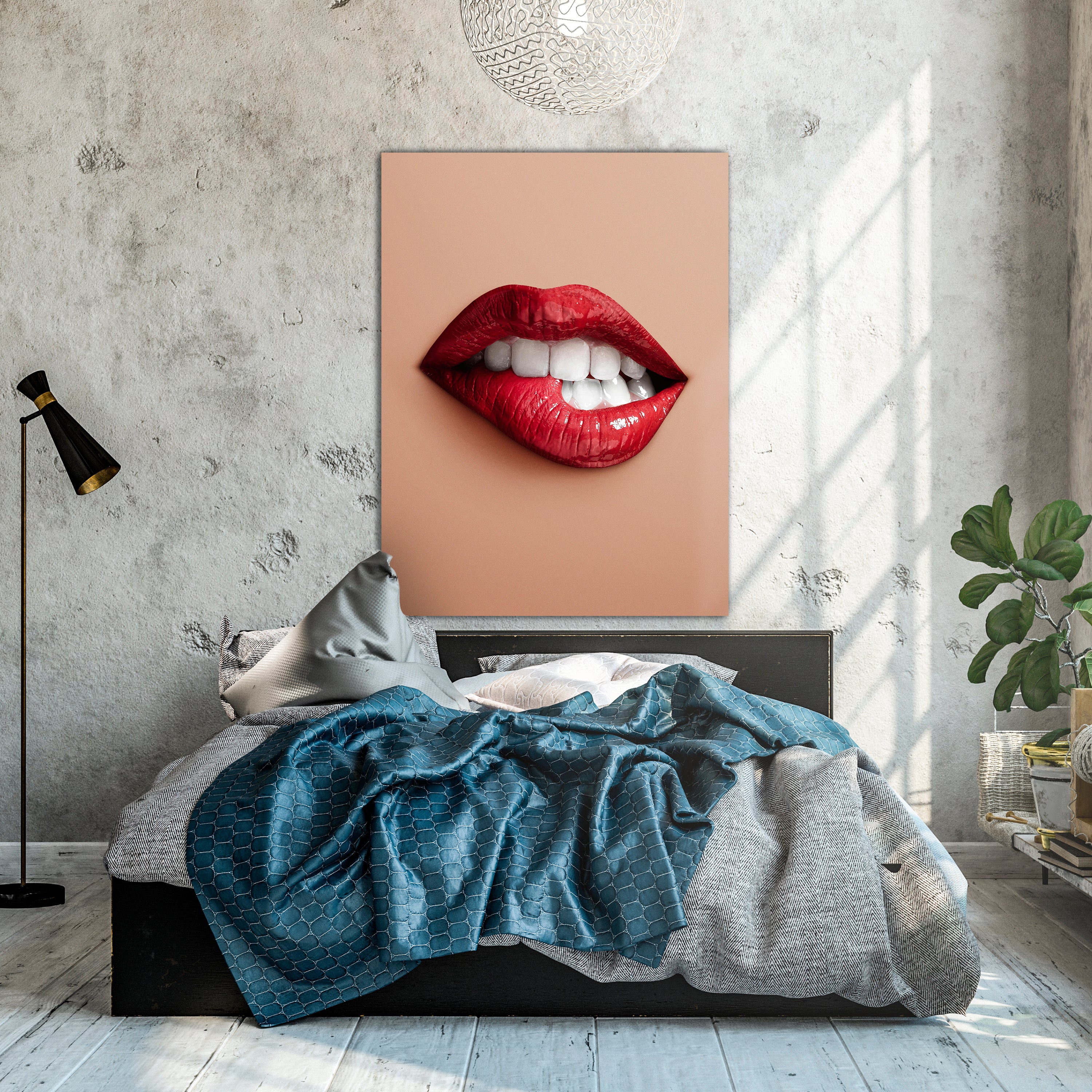 Leinwandbild Frauen Lippen M0078 kaufen - Bild 2 Leinwandbild Frauen Lippen M0078 kaufen - Bild 2