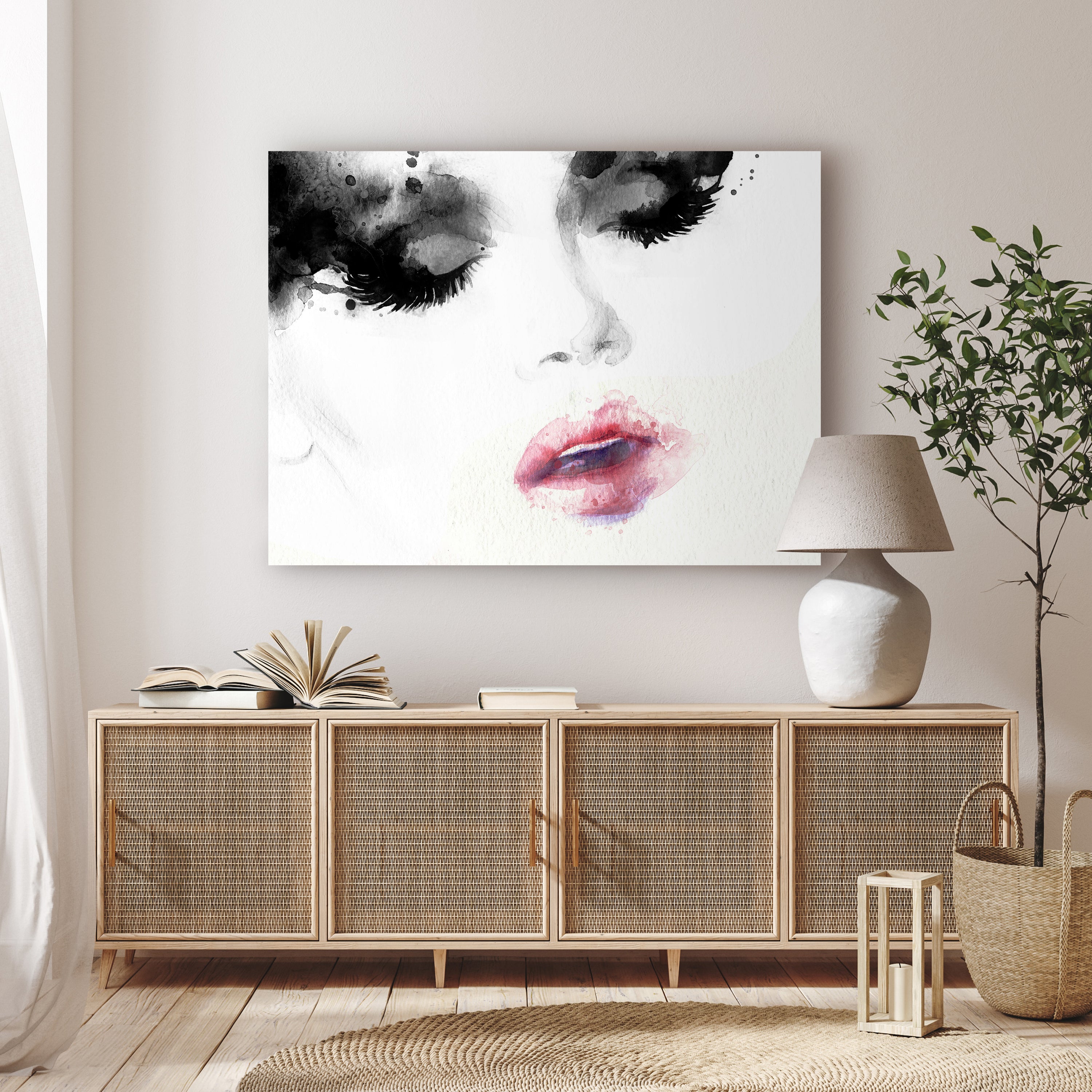 Leinwandbild Frauen Lippen M0082 kaufen - Bild 2 Leinwandbild Frauen Lippen M0082 kaufen - Bild 2