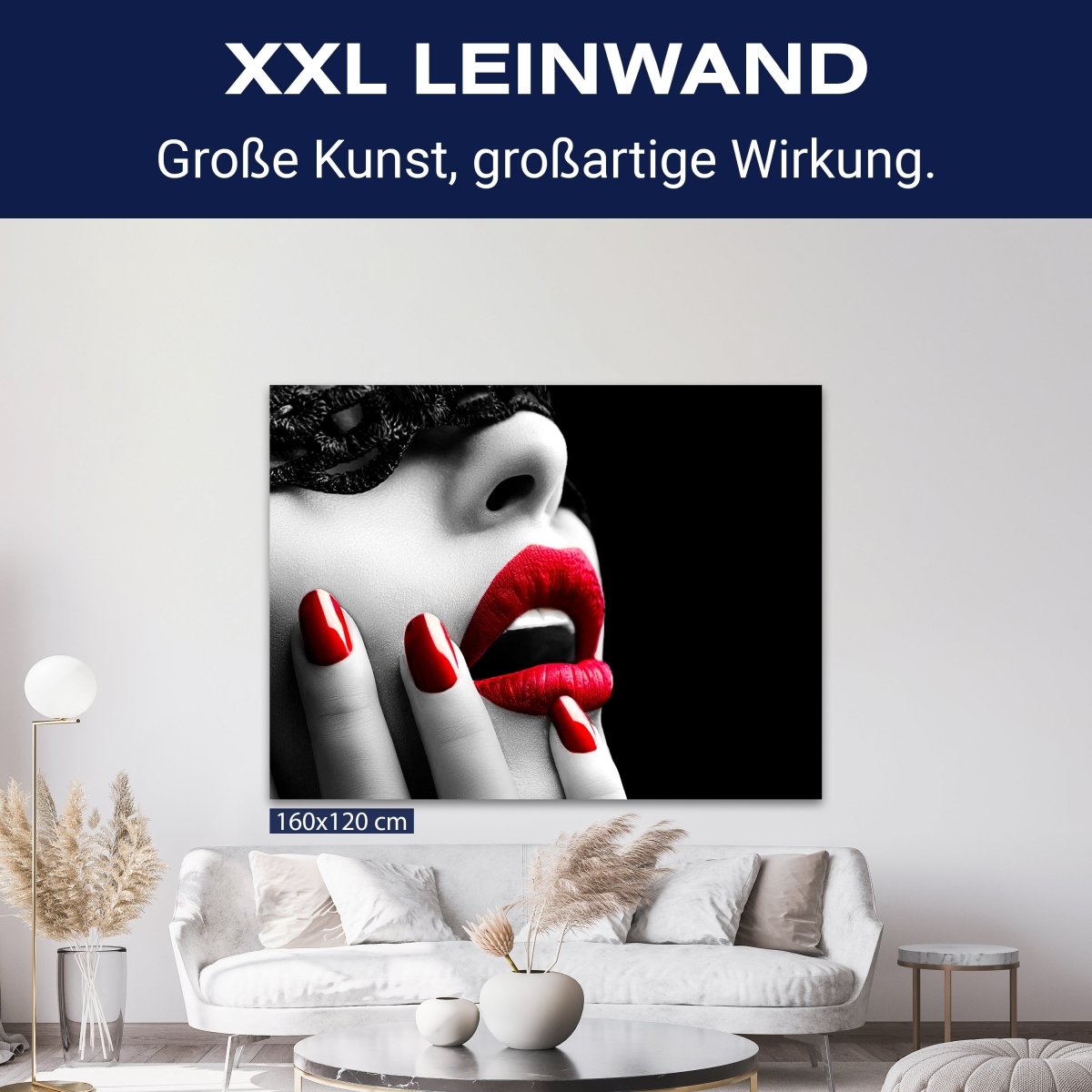 Leinwandbild Frauen Lippen M0084 kaufen - Bild 9 Leinwandbild Frauen Lippen M0084 kaufen - Bild 9