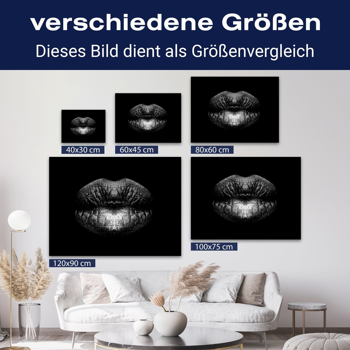 Leinwandbild Frauen Lippen M0085 kaufen - Bild 8 Leinwandbild Frauen Lippen M0085 kaufen - Bild 8