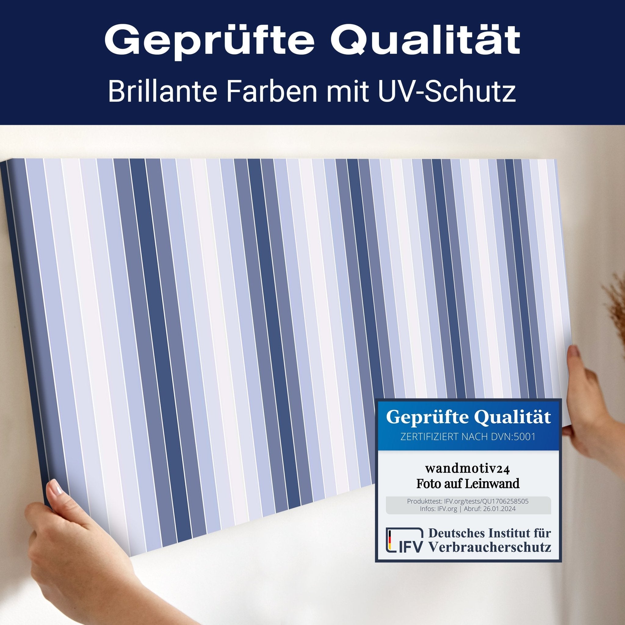 Leinwandbild Mattes Blau Muster M0088 kaufen - Bild 4 Leinwandbild Mattes Blau Muster M0088 kaufen - Bild 4