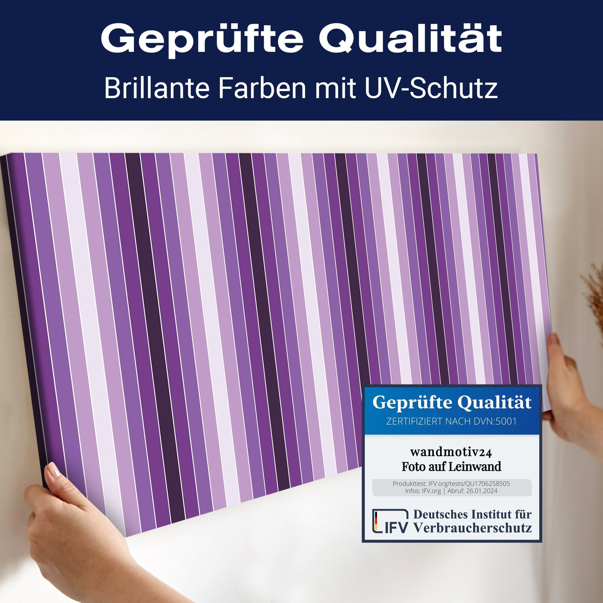 Leinwandbild Leuchtendes Violett Muster M0092 kaufen - Bild 4 Leinwandbild Leuchtendes Violett Muster M0092 kaufen - Bild 4