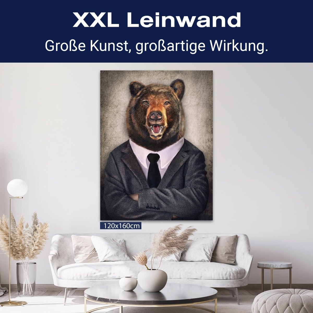 Leinwandbild Tiere, Hochformat, Buisness Bär M0092 kaufen - Bild 9 Leinwandbild Tiere, Hochformat, Buisness Bär M0092 kaufen - Bild 9