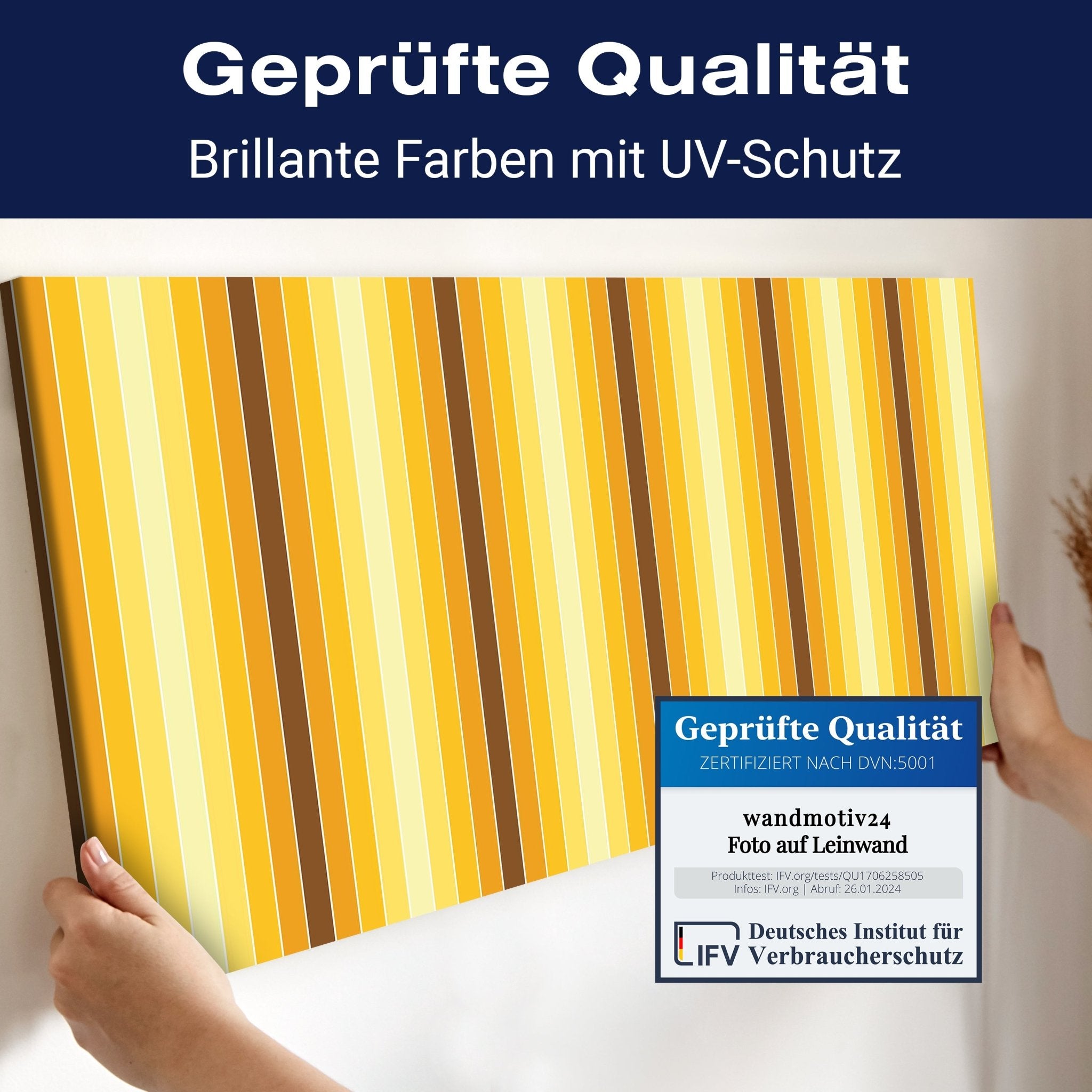 Leinwandbild Gelb Muster M0093 kaufen - Bild 4 Leinwandbild Gelb Muster M0093 kaufen - Bild 4