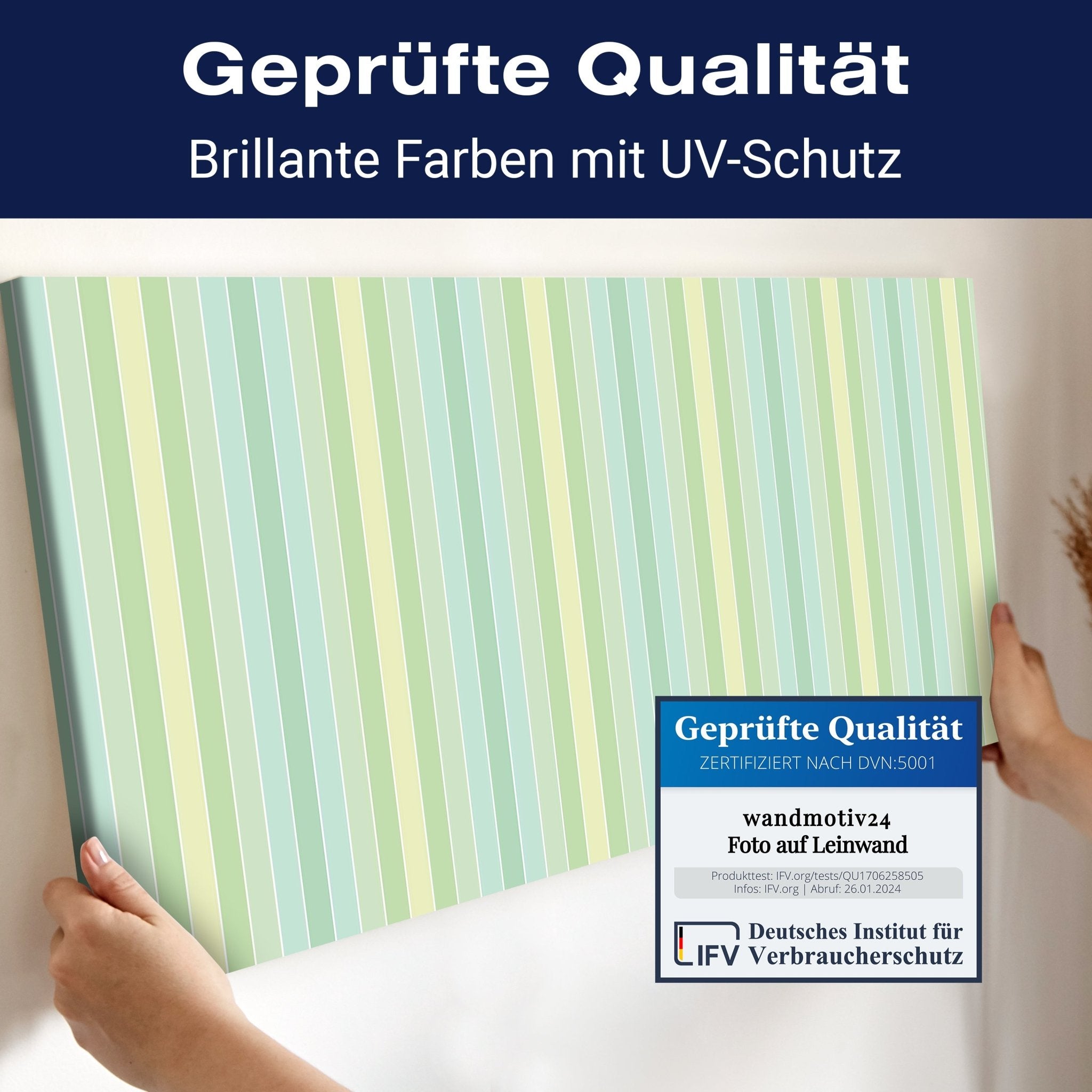 Leinwandbild Pastellmint Muster M0094 kaufen - Bild 4 Leinwandbild Pastellmint Muster M0094 kaufen - Bild 4