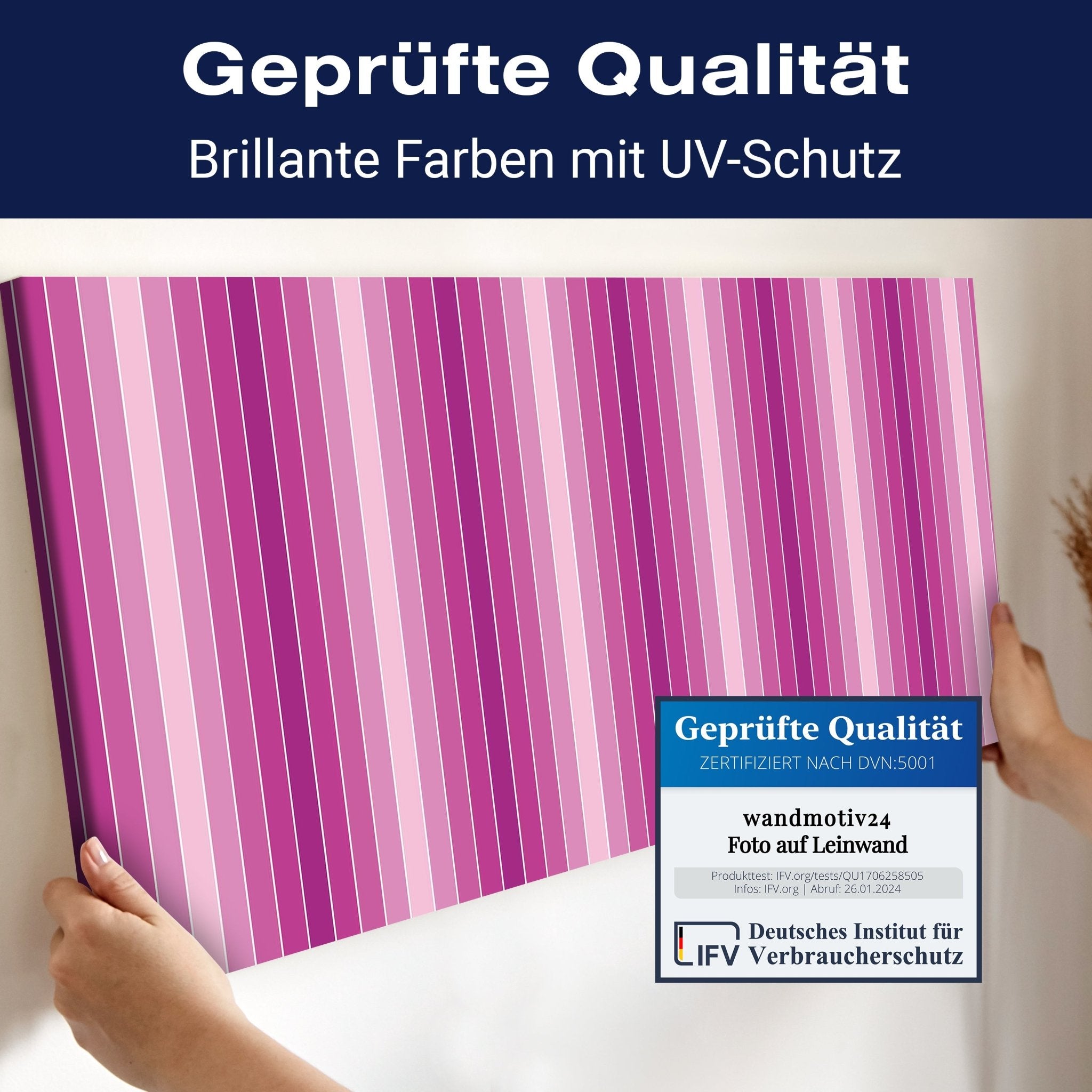 Leinwandbild Pink Muster M0096 kaufen - Bild 4 Leinwandbild Pink Muster M0096 kaufen - Bild 4