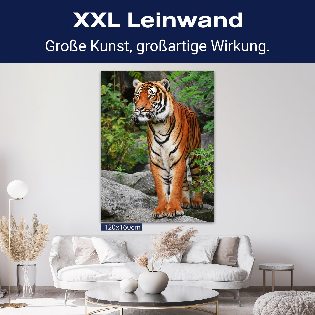 Leinwandbild Tiere, Hochformat, Tiger M0096 kaufen - Bild 9 Leinwandbild Tiere, Hochformat, Tiger M0096 kaufen - Bild 9