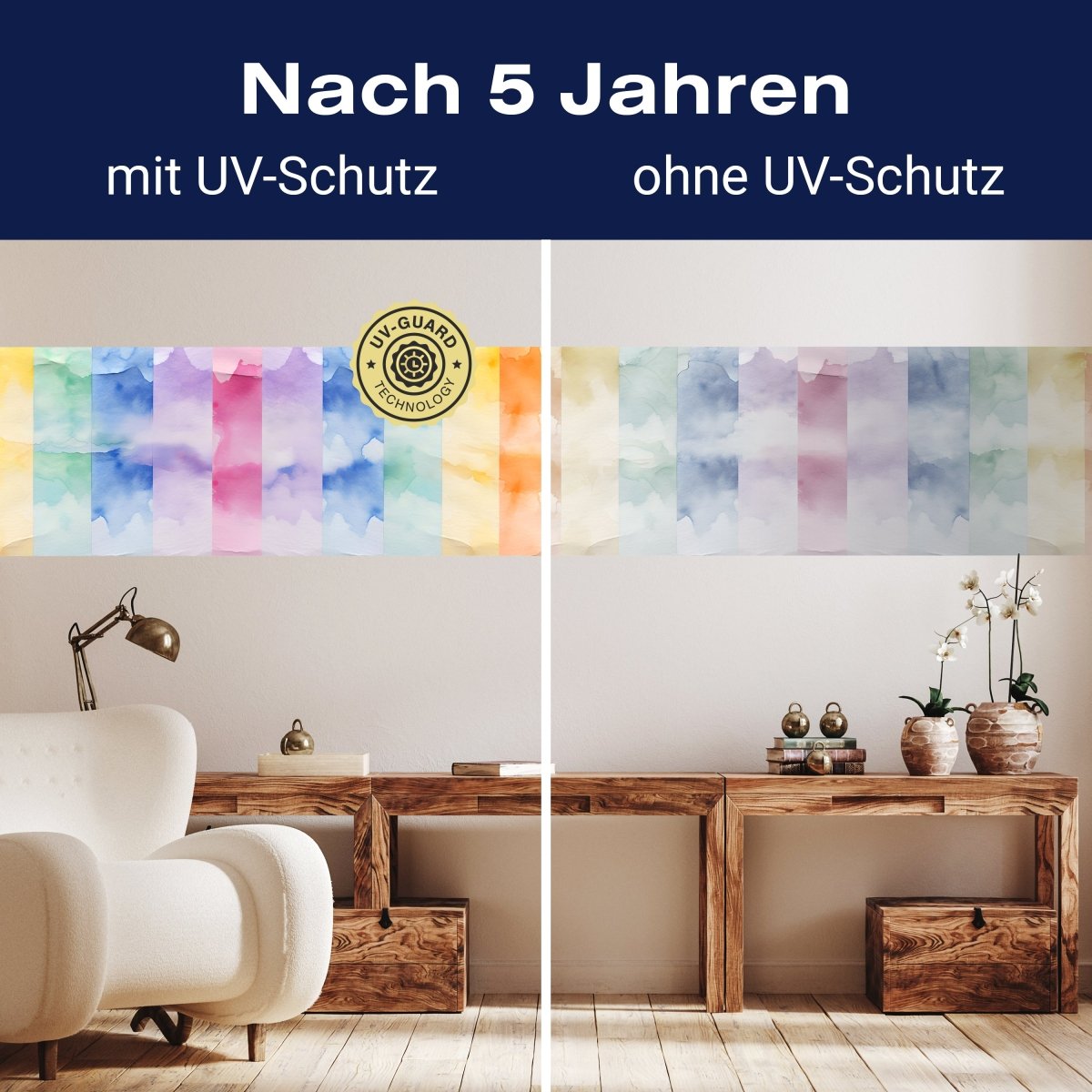 Panorama-Fototapete buntes Aquarell M0100 - Bild 9 Panorama-Fototapete buntes Aquarell M0100 - Bild 9