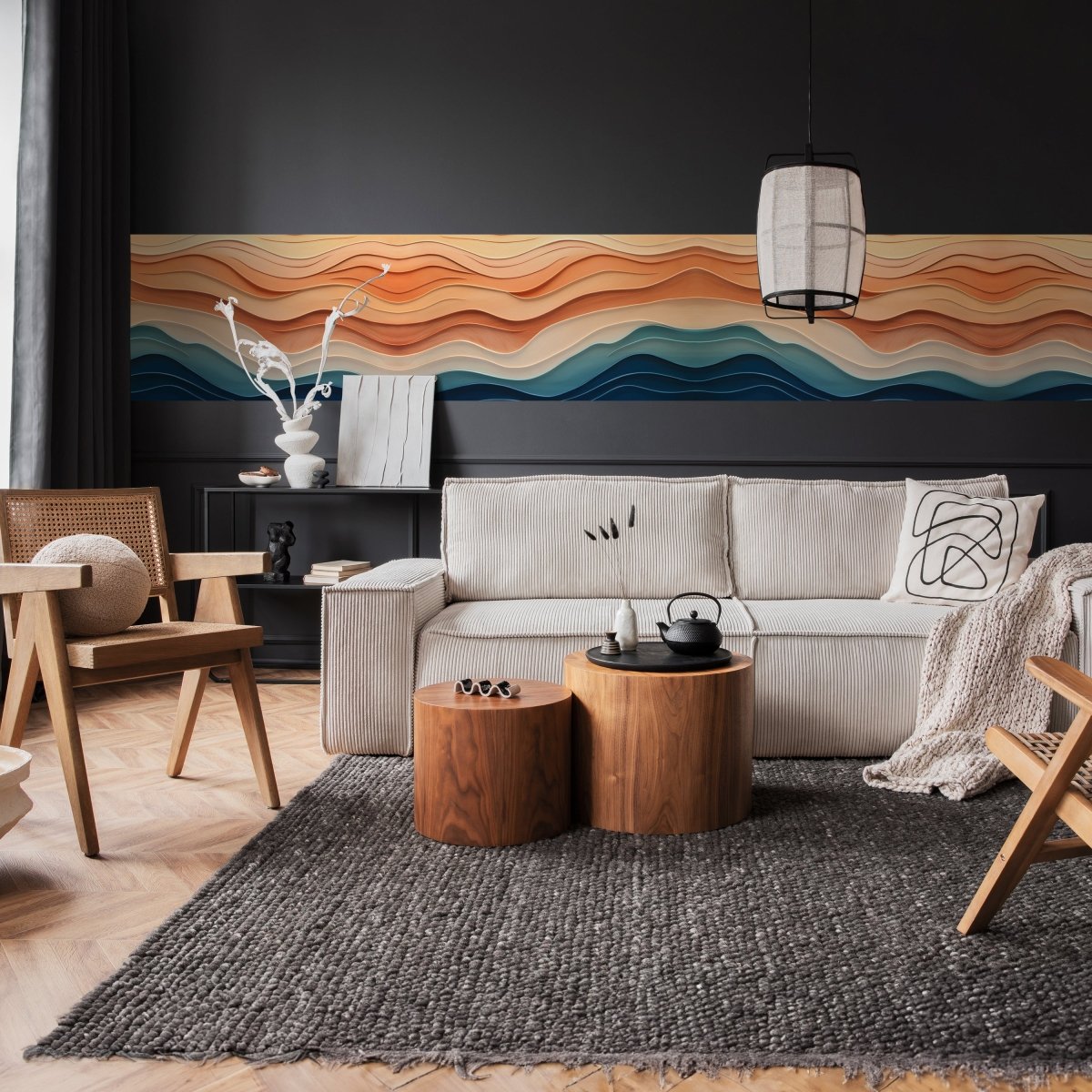 Panorama-Fototapete Holz Wellen M0101 - Bild 2 Panorama-Fototapete Holz Wellen M0101 - Bild 2