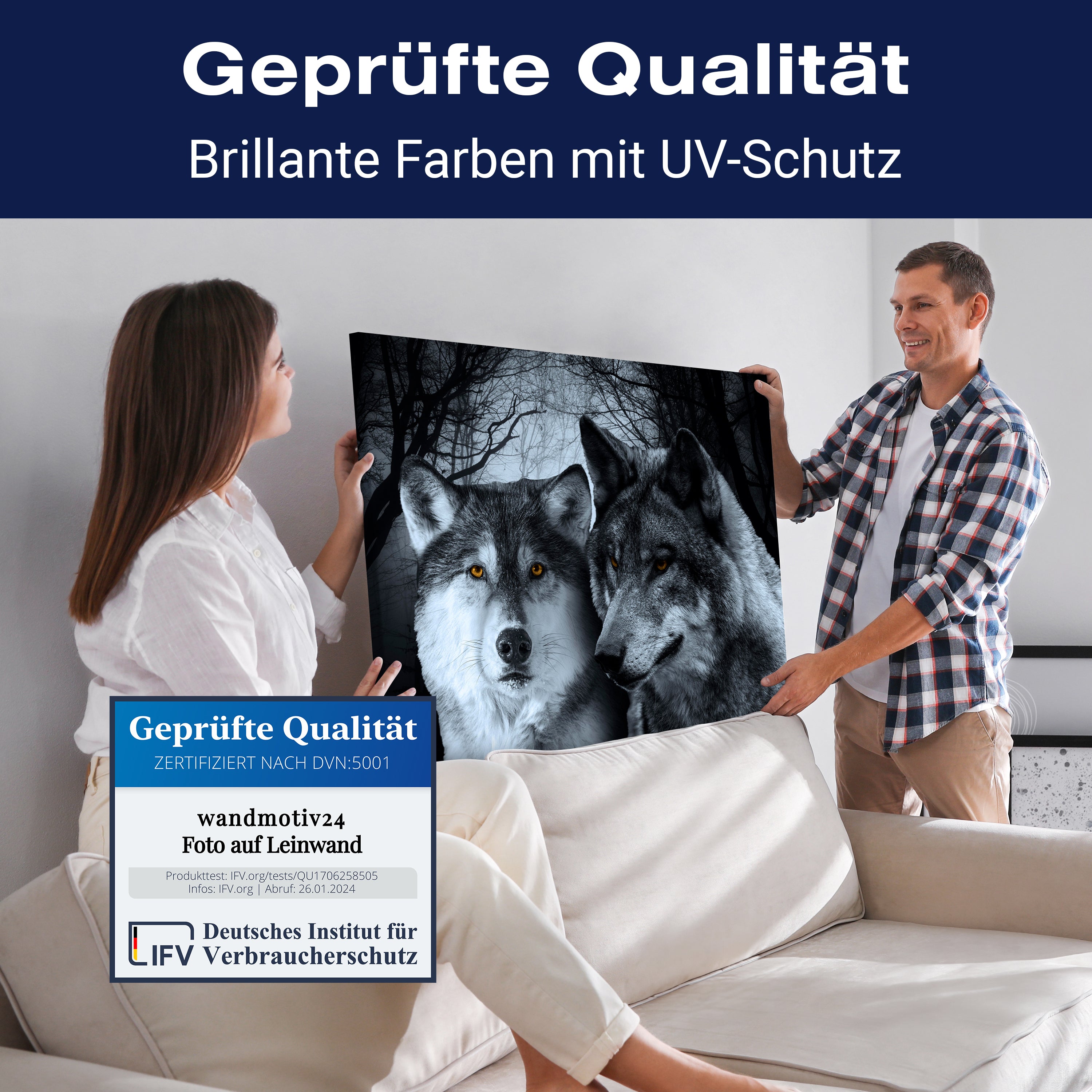 Leinwandbild Tiere, Querformat, Wölfe M0102 kaufen - Bild 4 Leinwandbild Tiere, Querformat, Wölfe M0102 kaufen - Bild 4