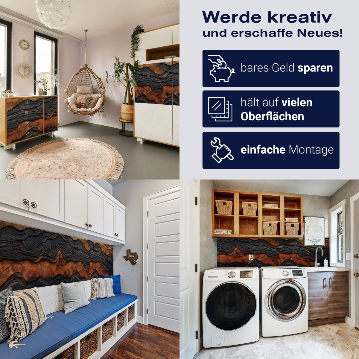 Panorama-Fototapete Holz Textur M0103 - Bild 7 Panorama-Fototapete Holz Textur M0103 - Bild 7