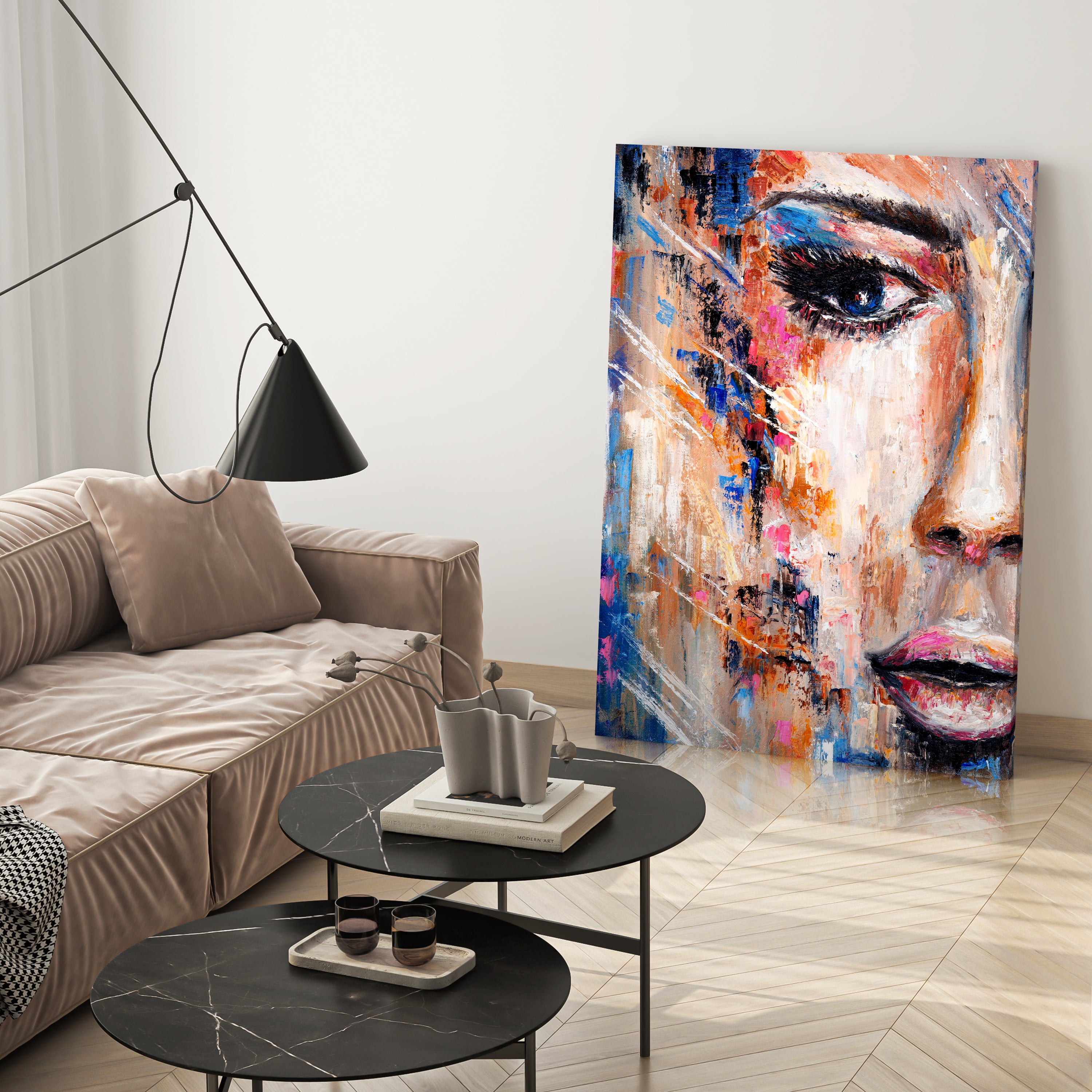 Leinwandbild Kunst & Gemälde, Hochformat, Frau 1 M0104 kaufen - Bild 3 Leinwandbild Kunst & Gemälde, Hochformat, Frau 1 M0104 kaufen - Bild 3