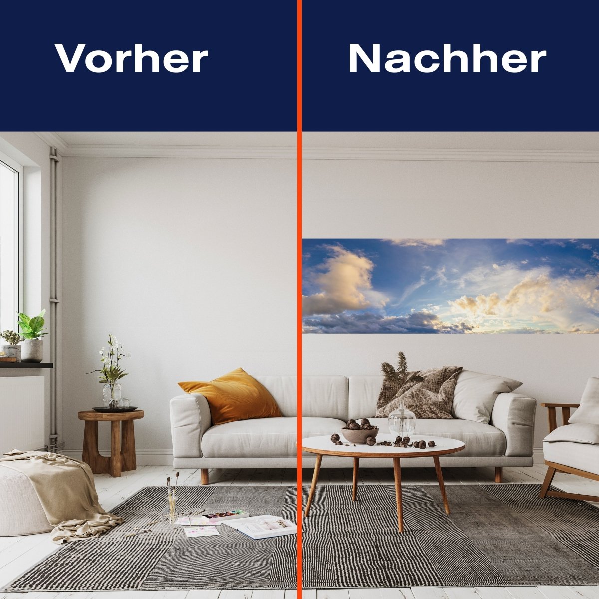 Panorama-Fototapete Blauer Himmel M0104 - Bild 3 Panorama-Fototapete Blauer Himmel M0104 - Bild 3