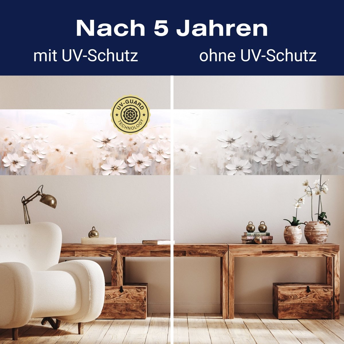 Panorama-Fototapete beige Blumen M0107 - Bild 9 Panorama-Fototapete beige Blumen M0107 - Bild 9