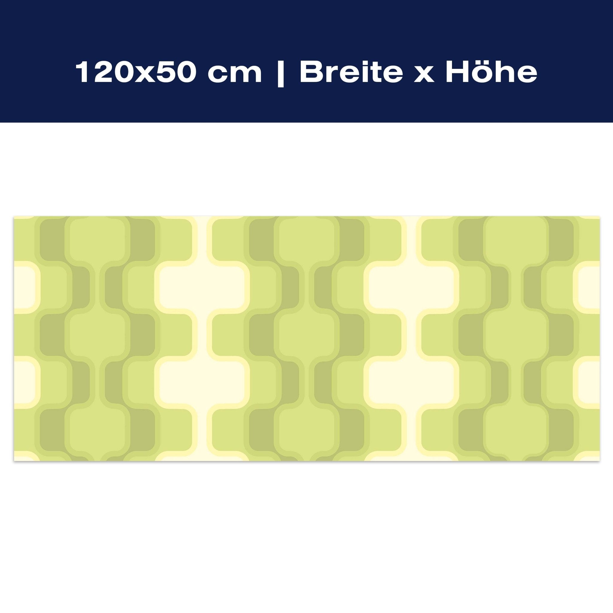 Leinwandbild Retromuster Grün Muster M0108 Leinwandbild Retromuster Grün Muster M0108