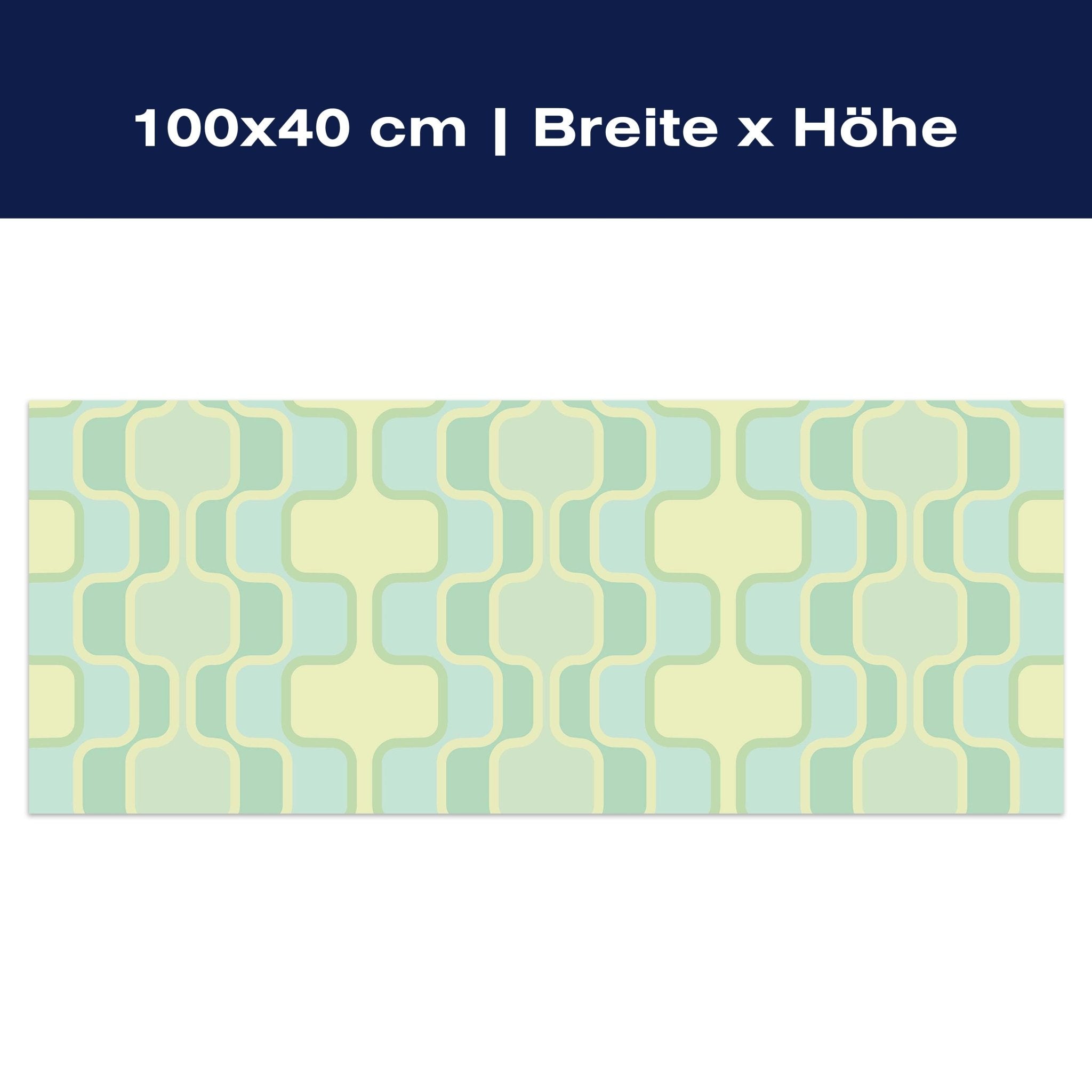 Leinwandbild Retromuster Pastellgrün Muster M0109 Leinwandbild Retromuster Pastellgrün Muster M0109