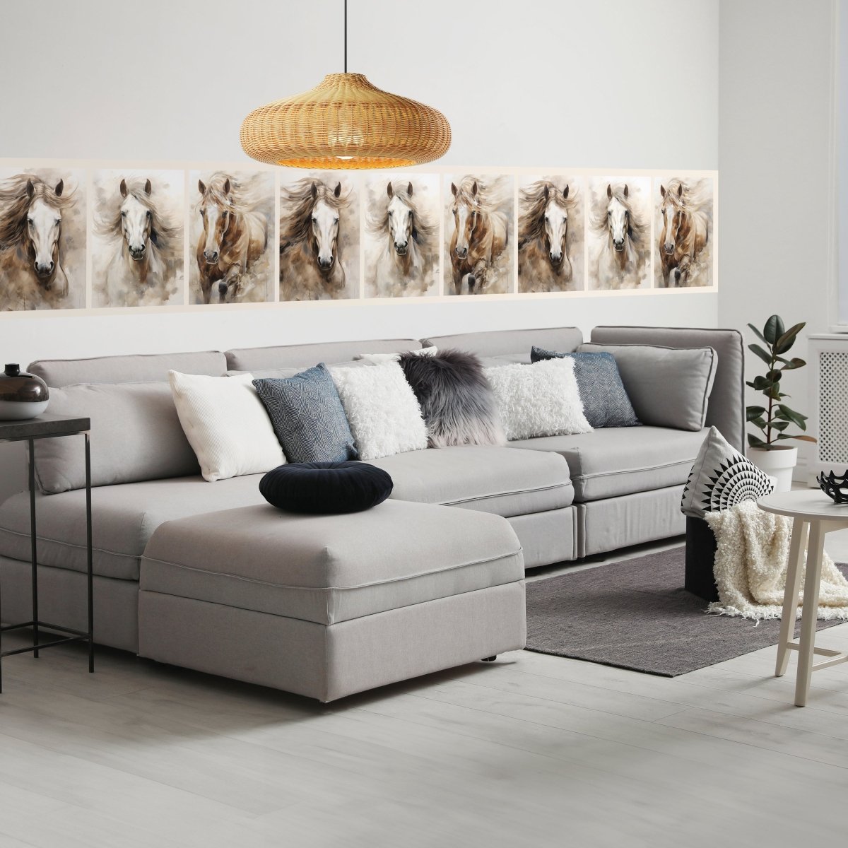 Panorama-Fototapete Pferde Panorama M0109 - Bild 1 Panorama-Fototapete Pferde Panorama M0109 - Bild 1