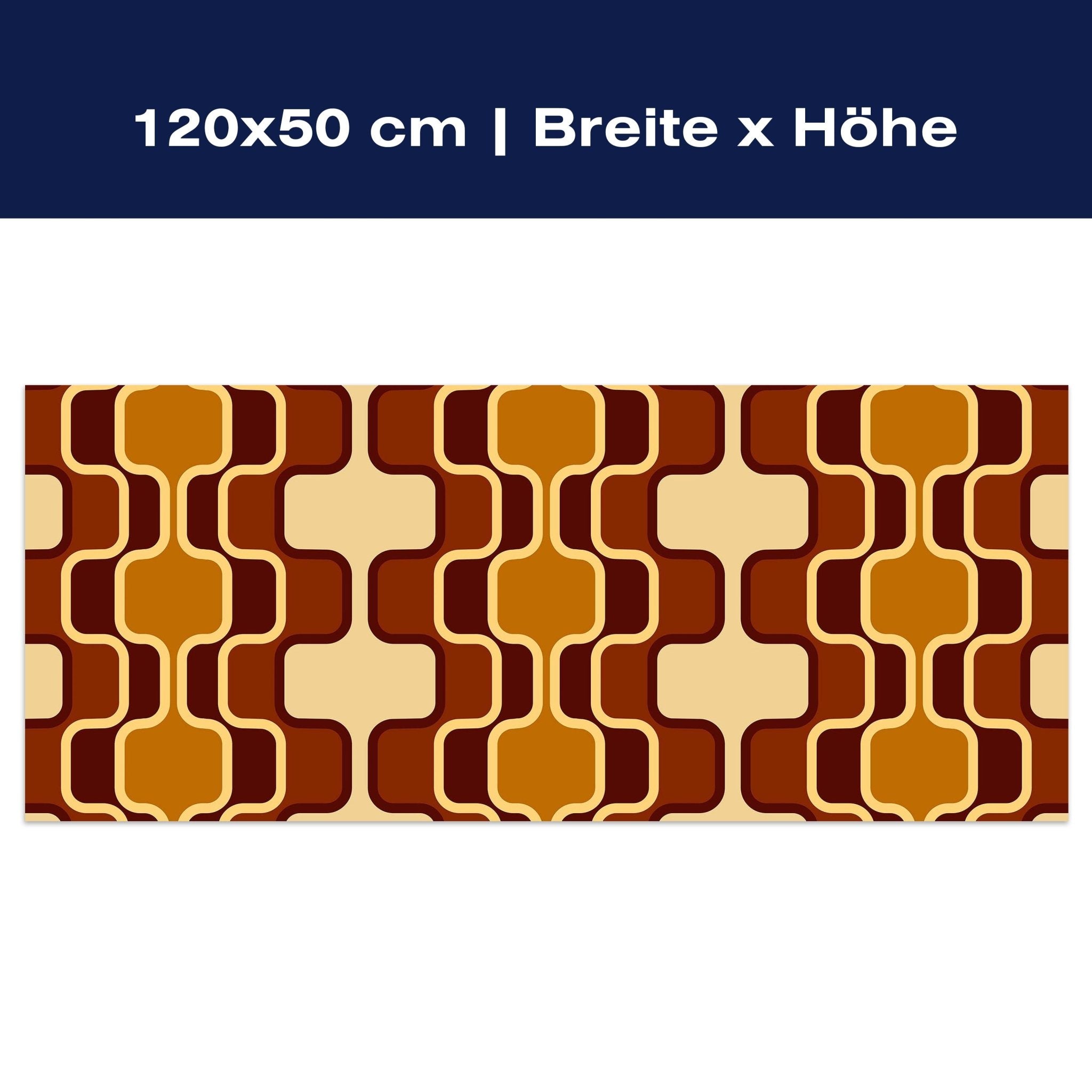 Leinwandbild Retromuster Braun Muster M0110 Leinwandbild Retromuster Braun Muster M0110